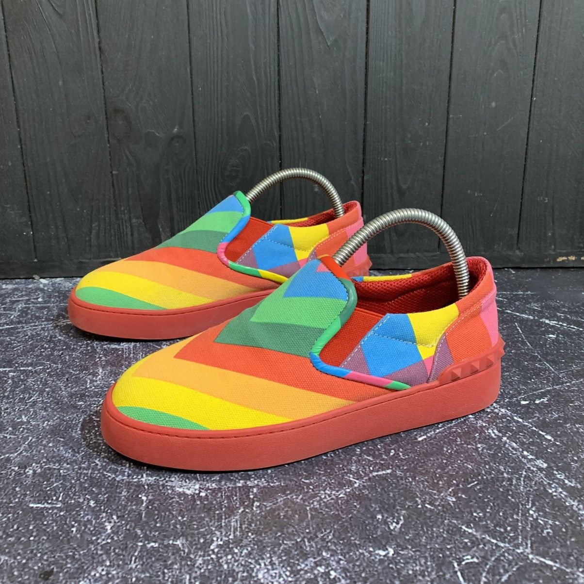 Valentino Valentino Garavani Rainbow Slip On size 38 Size US 8 / IT 38 - 4 Thumbnail