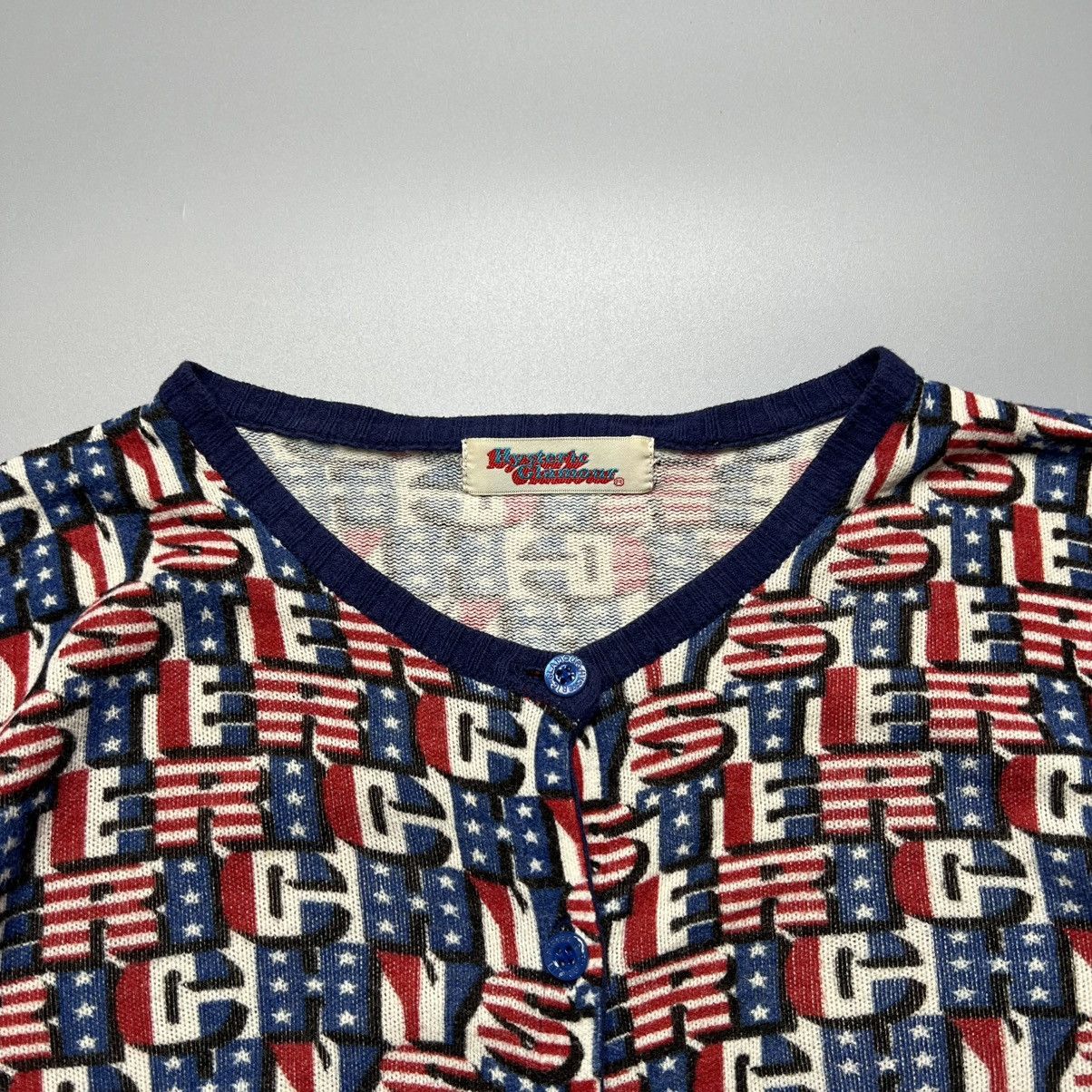 Hysteric Glamour Hysteric Glamour - American Flag Hysteric Script Cardigan Size ONE SIZE - 7 Thumbnail