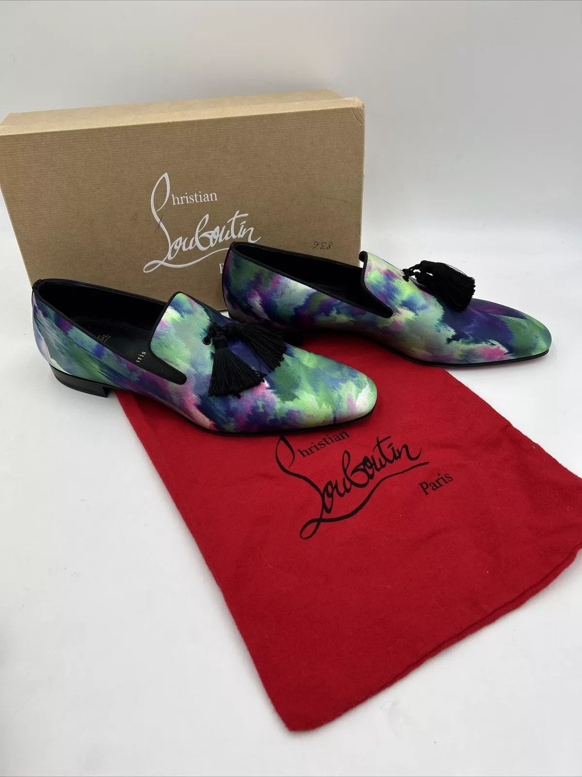 Christian Louboutin o1s1wg110924 Officialito Flat Shoes in Multicolor Size US 12 / EU 45 - 1 Thumbnail