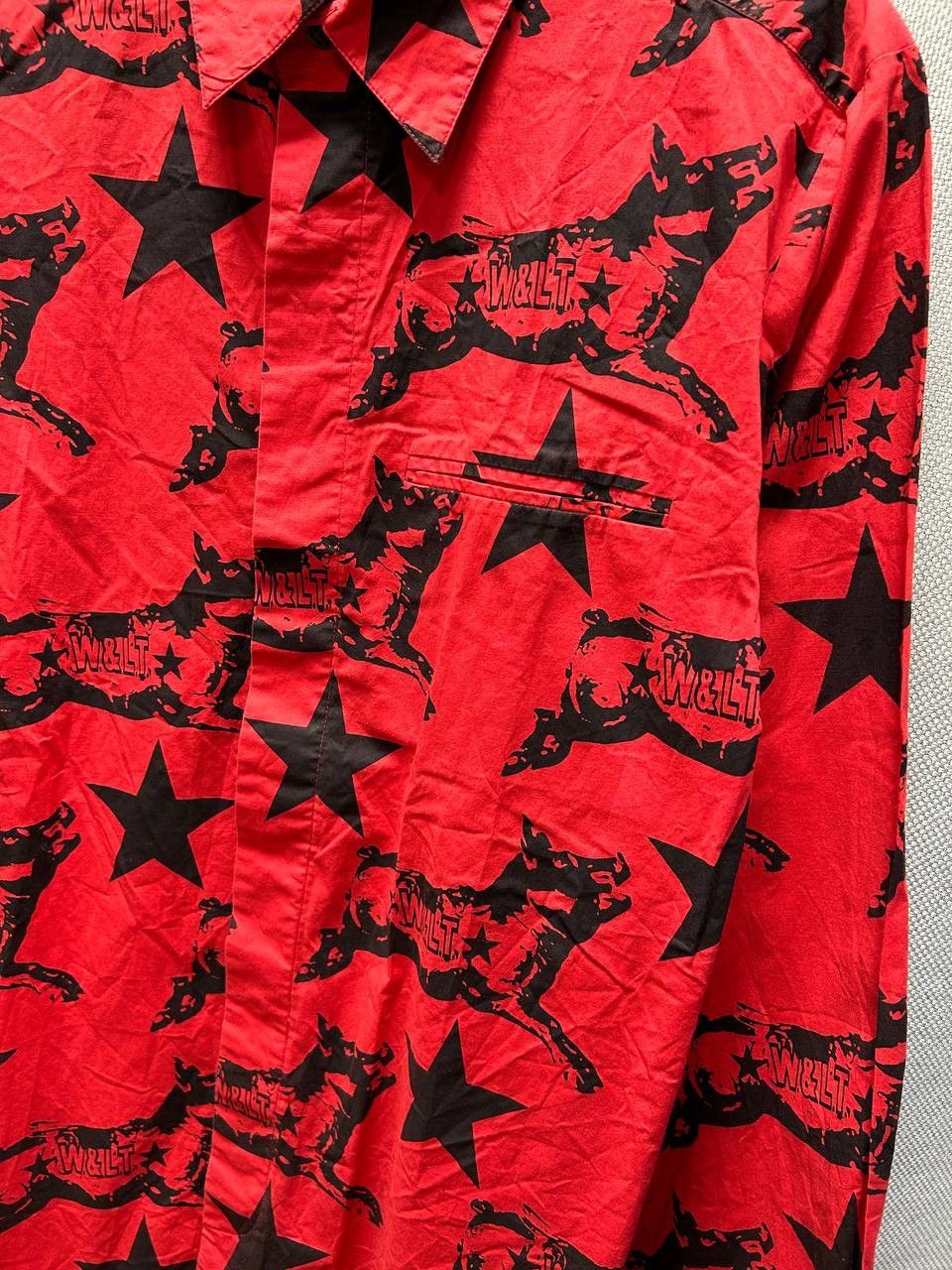 Designer × W&LT W&lt W Lt Walter Van Beirendonck Red Printed Shirt Size US M / EU 48-50 / 2 - 4 Thumbnail