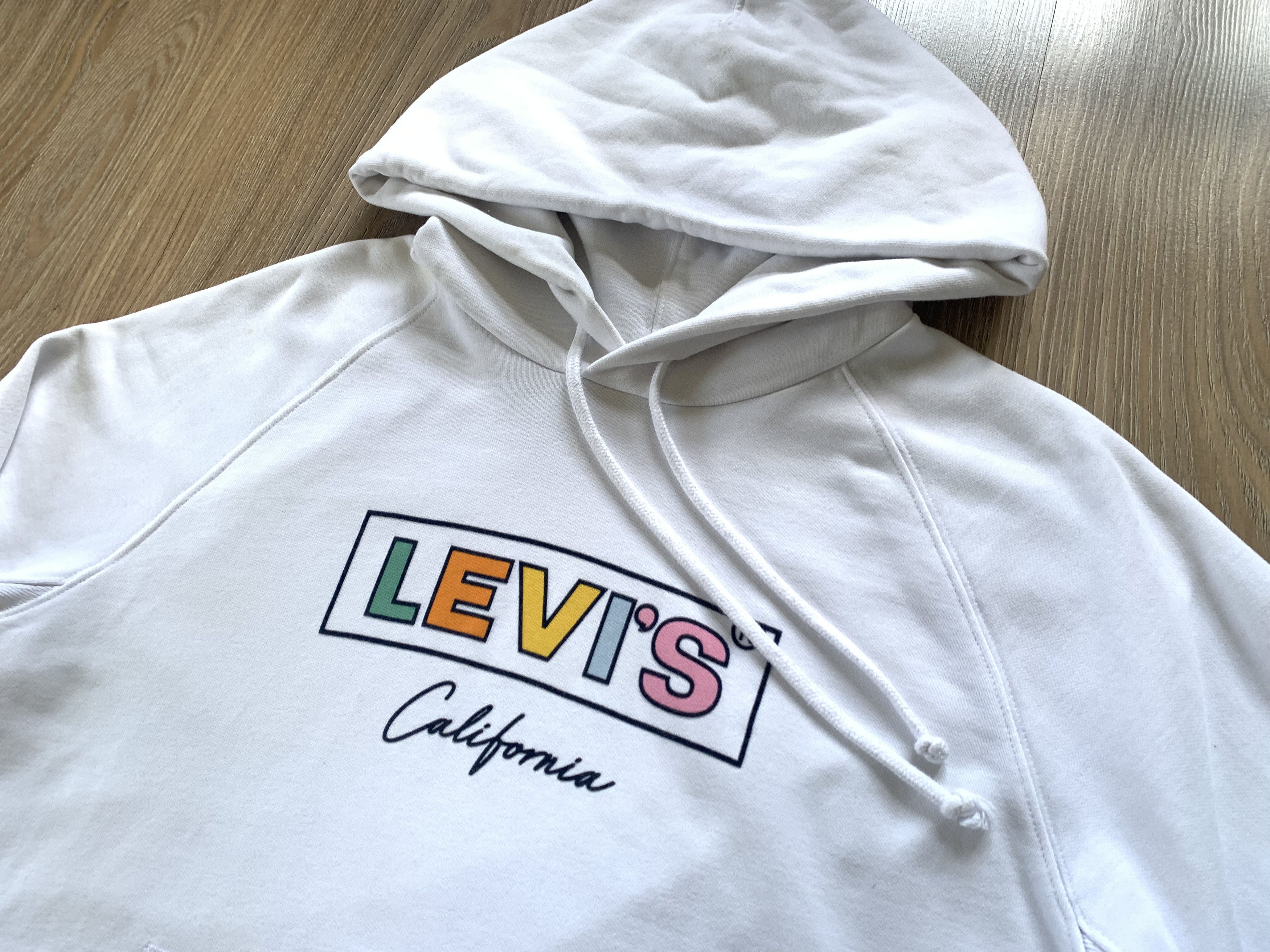 Levi's Levi's White Hoodie Multicolor Printed Logo Size US S / EU 44-46 / 1 - 4 Thumbnail