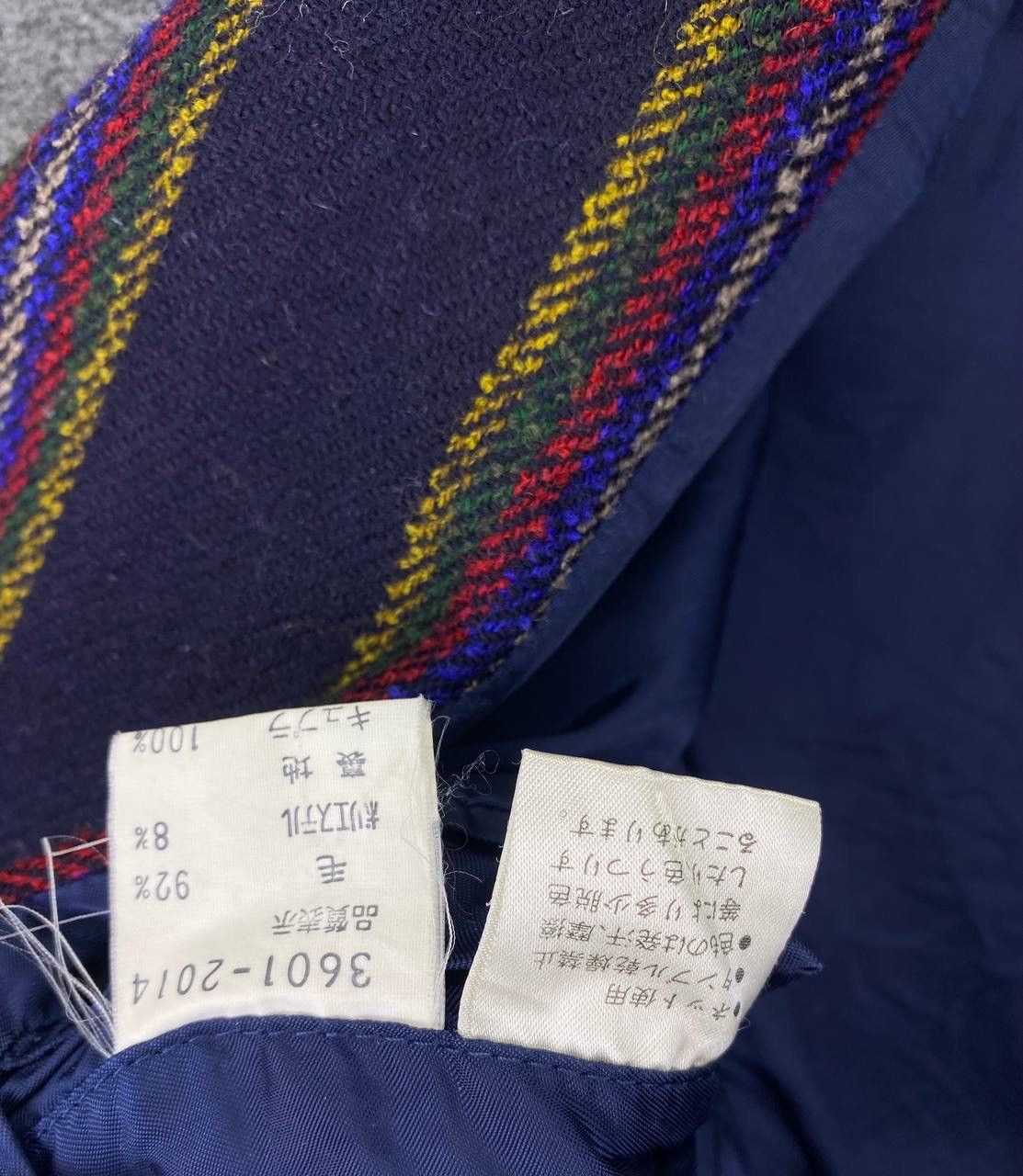 Kenzo × Vintage Vintage Kenzo Stripes Multicolour Knit’s Coats Wool Jacket Size US M / EU 48-50 / 2 - 7 Thumbnail