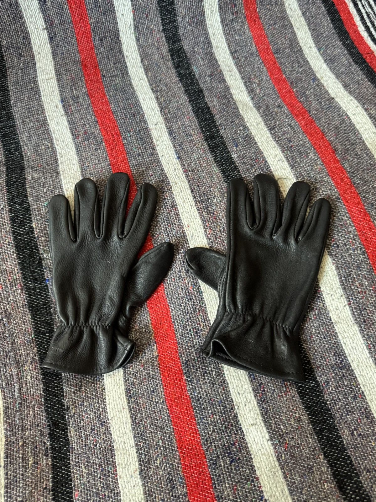 Carhartt Vintage 90’s Carhartt Black Genuine Deerskin Leather Gloves Size ONE SIZE - 8 Thumbnail