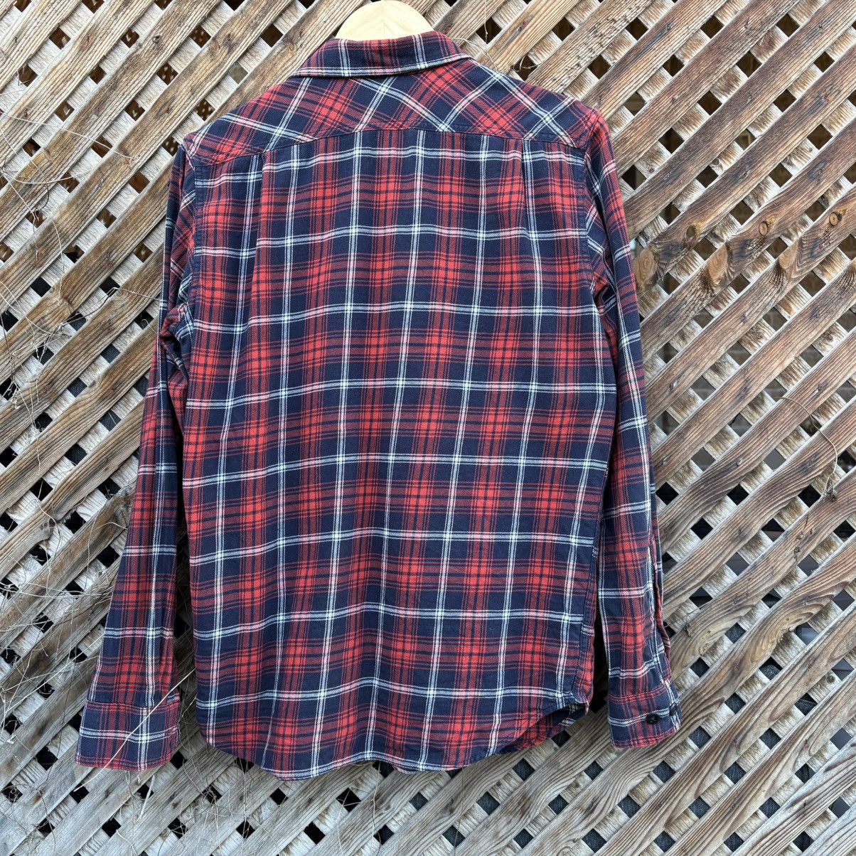 Filson Filson Flannel Shirt Navy Red White Cotton Lightweight Size US XS / EU 42 / 0 - 2 Thumbnail