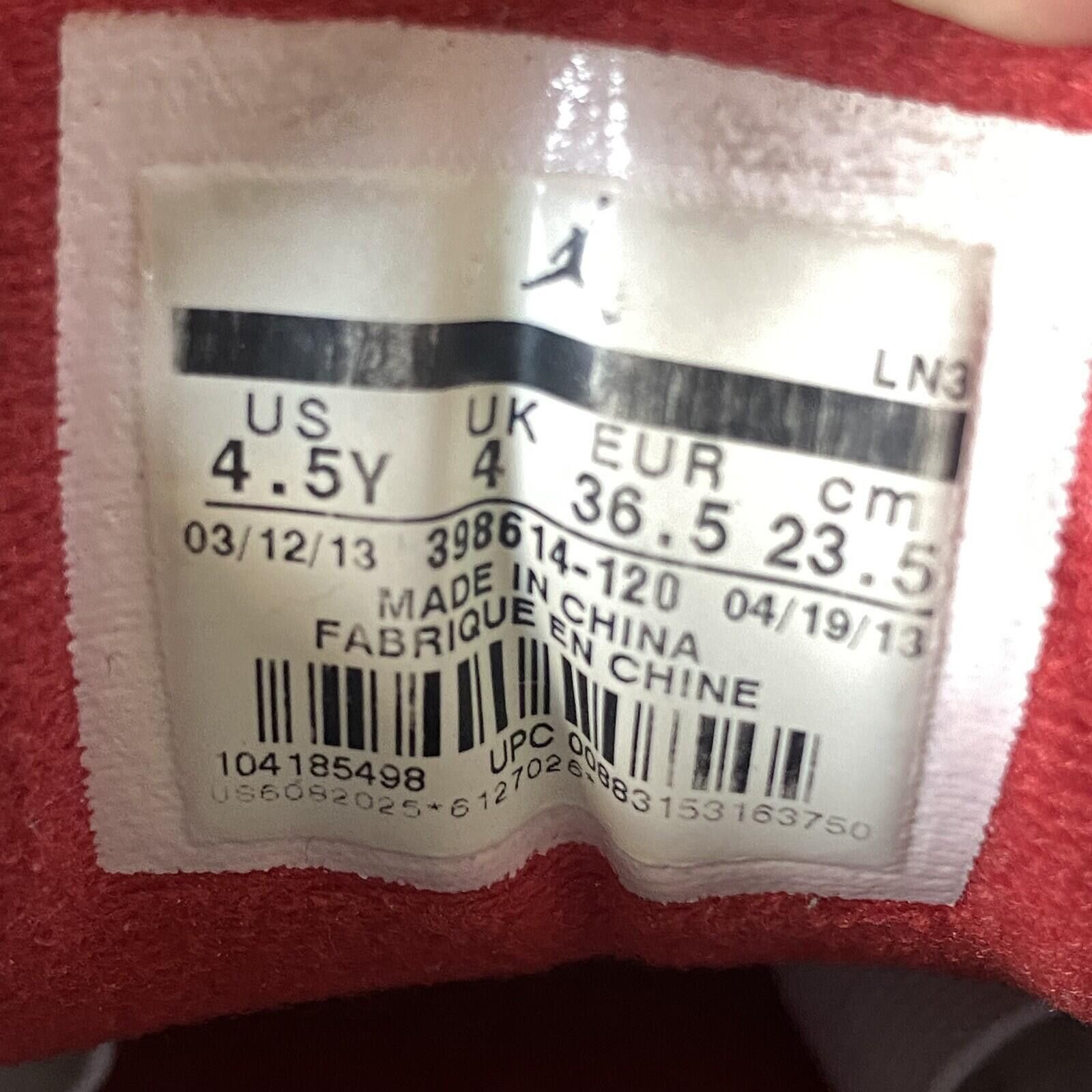 Jordan Brand 2013 Air Jordan 3 Retro Fire Red Youth GS Size 4.5Y NO BOX Size US 5 / EU 37 - 7 Thumbnail