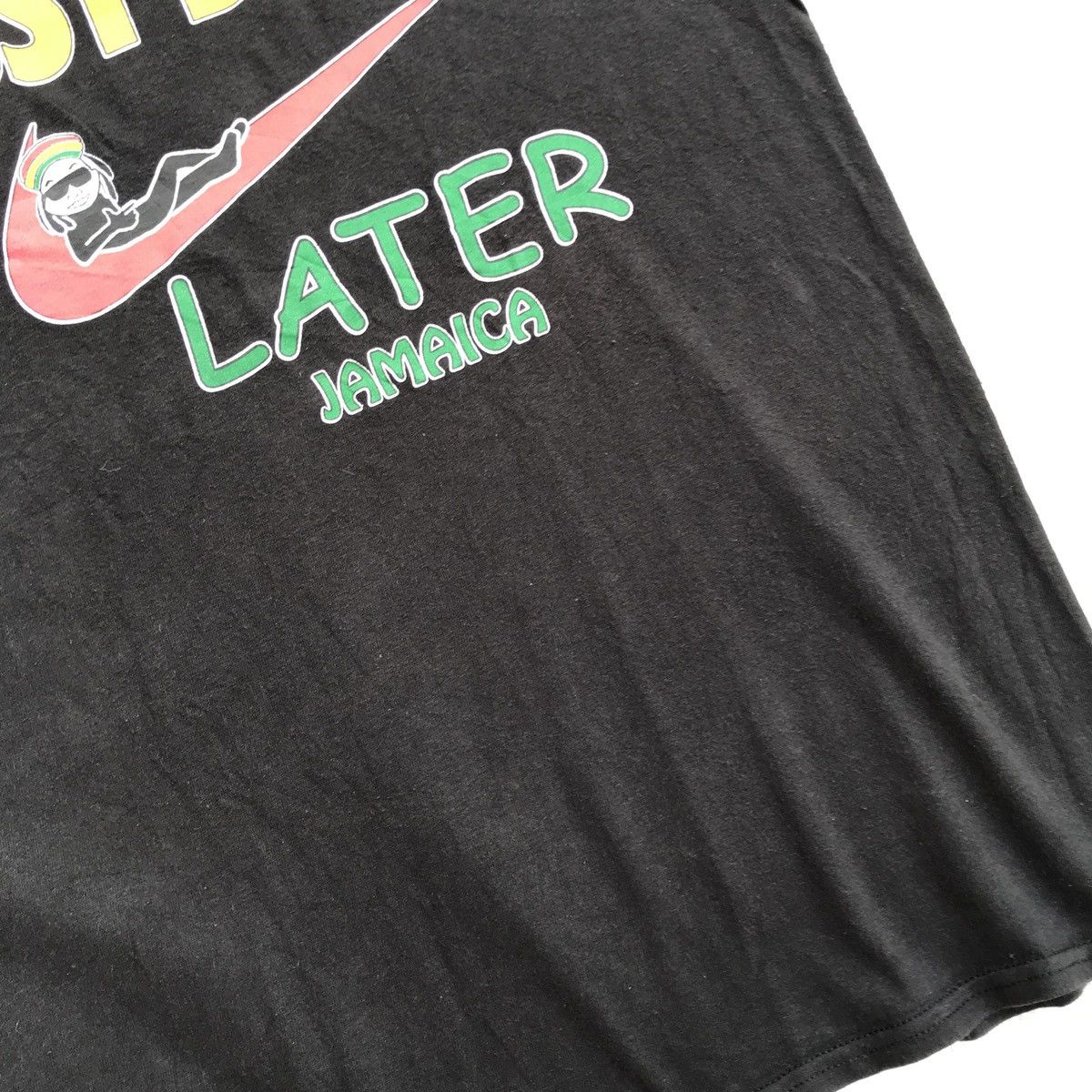 Bob Marley y2k FUNNY T-SHIRT NIKE JUST DO IT LATER JAMAICA Size US M / EU 48-50 / 2 - 9 Thumbnail