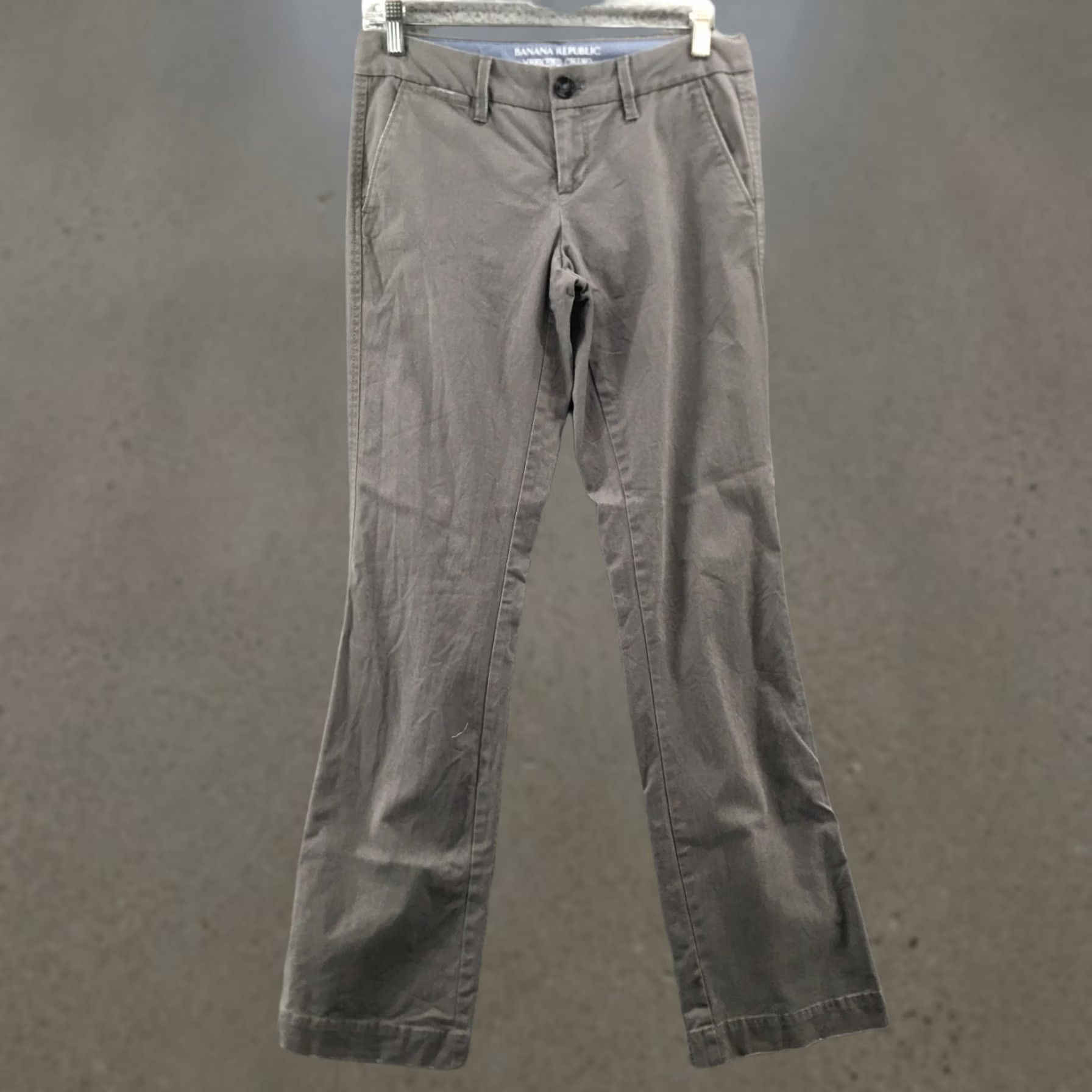 Banana Republic Banana Republic Weekend Chino Pants Womens 0 Gray Stretch Zip Pants Size 25" / US 0 / IT 36 - 1 Thumbnail