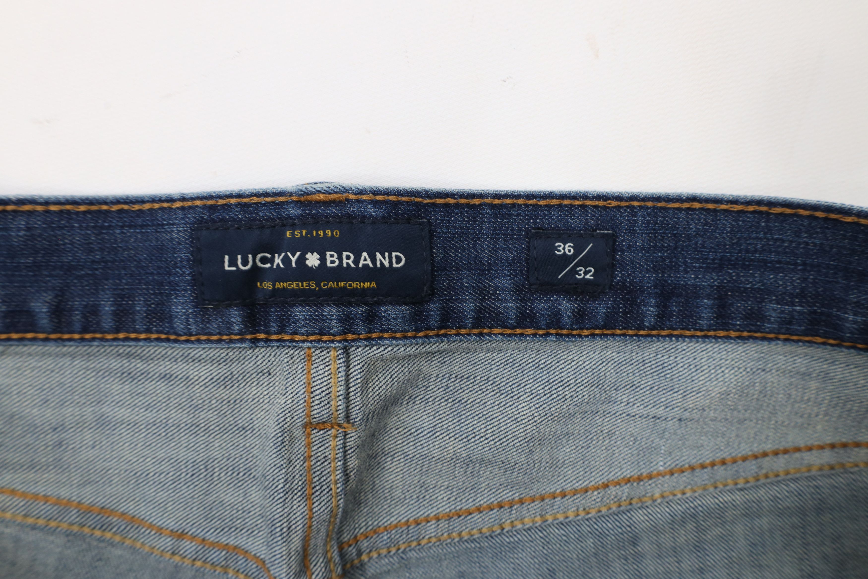Lucky Brand × Vintage Vintage Y2K Lucky Brand 221 Straight Leg Denim Jeans Blue Size US 36 / EU 52 - 7 Thumbnail