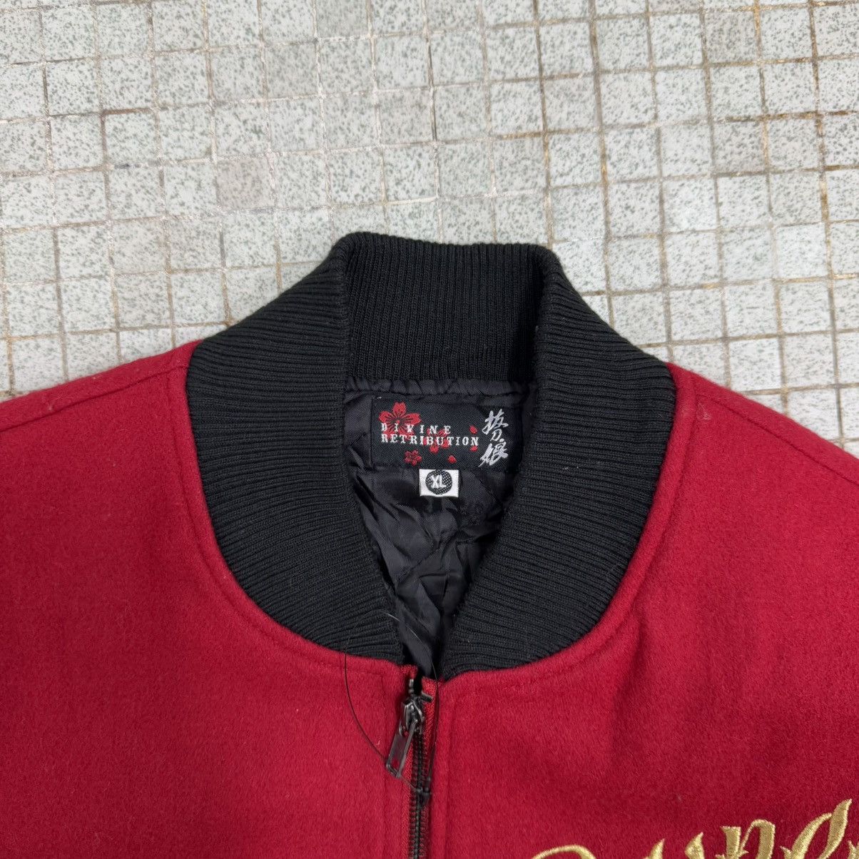 Japanese Brand 2000s Divine Retribution Sukajan Embroidered Wool Bomber Size US M / EU 48-50 / 2 - 5 Thumbnail