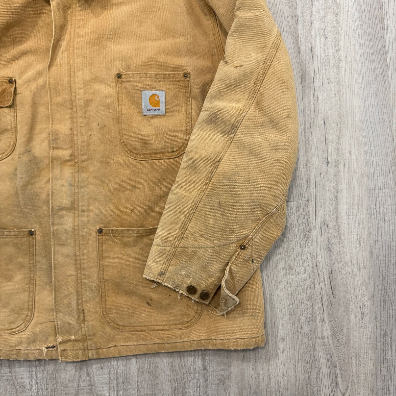 Carhartt Vintage Carhartt Chore Jacket XL Blanket Lined Distressed Size US XL / EU 56 / 4 - 3 Thumbnail