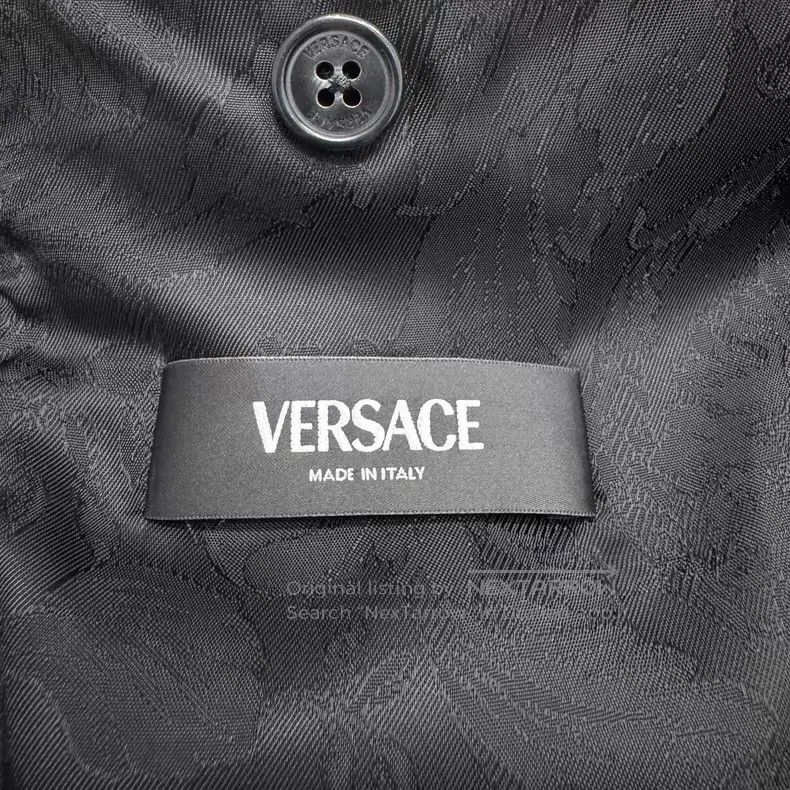Versace Versace Rhinestones decorate a woolen blazer Size 48S - 3 Thumbnail