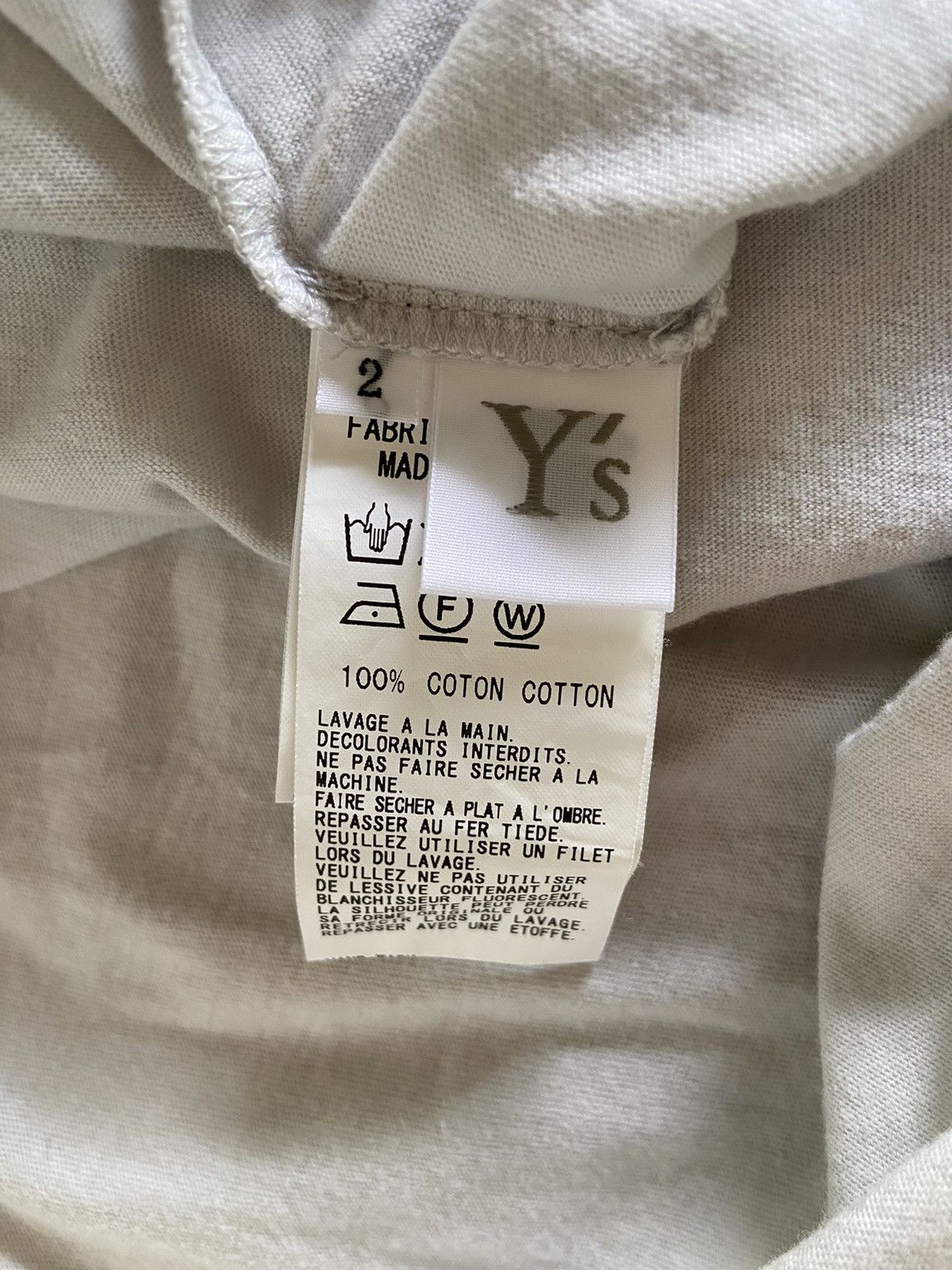 Y's × Yohji Yamamoto Yohji Yamamoto Y's Short Sleeve Barcode T Shirt Size M / US 6-8 / IT 42-44 - 3 Thumbnail