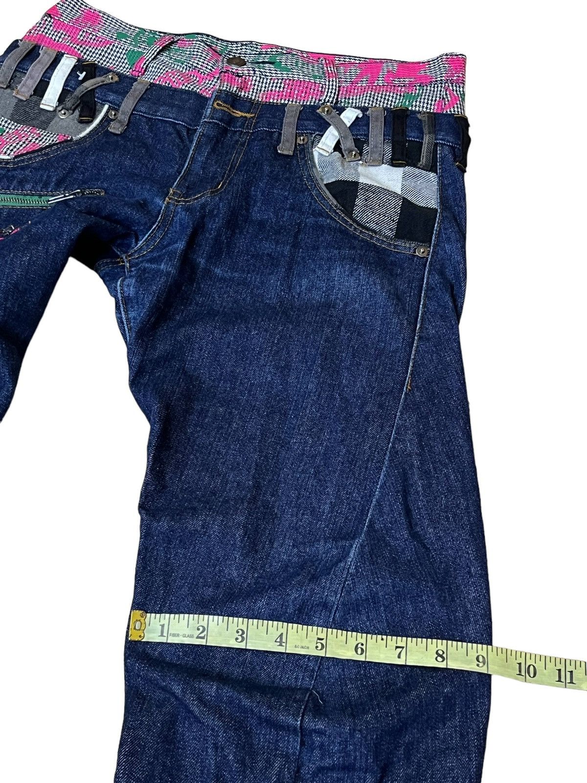 Japanese Brand ARCHIVE JAPANESE “UP START BREATHMINT” DOUBLE WAIST JEANS Size US 32 / EU 48 - 16 Thumbnail
