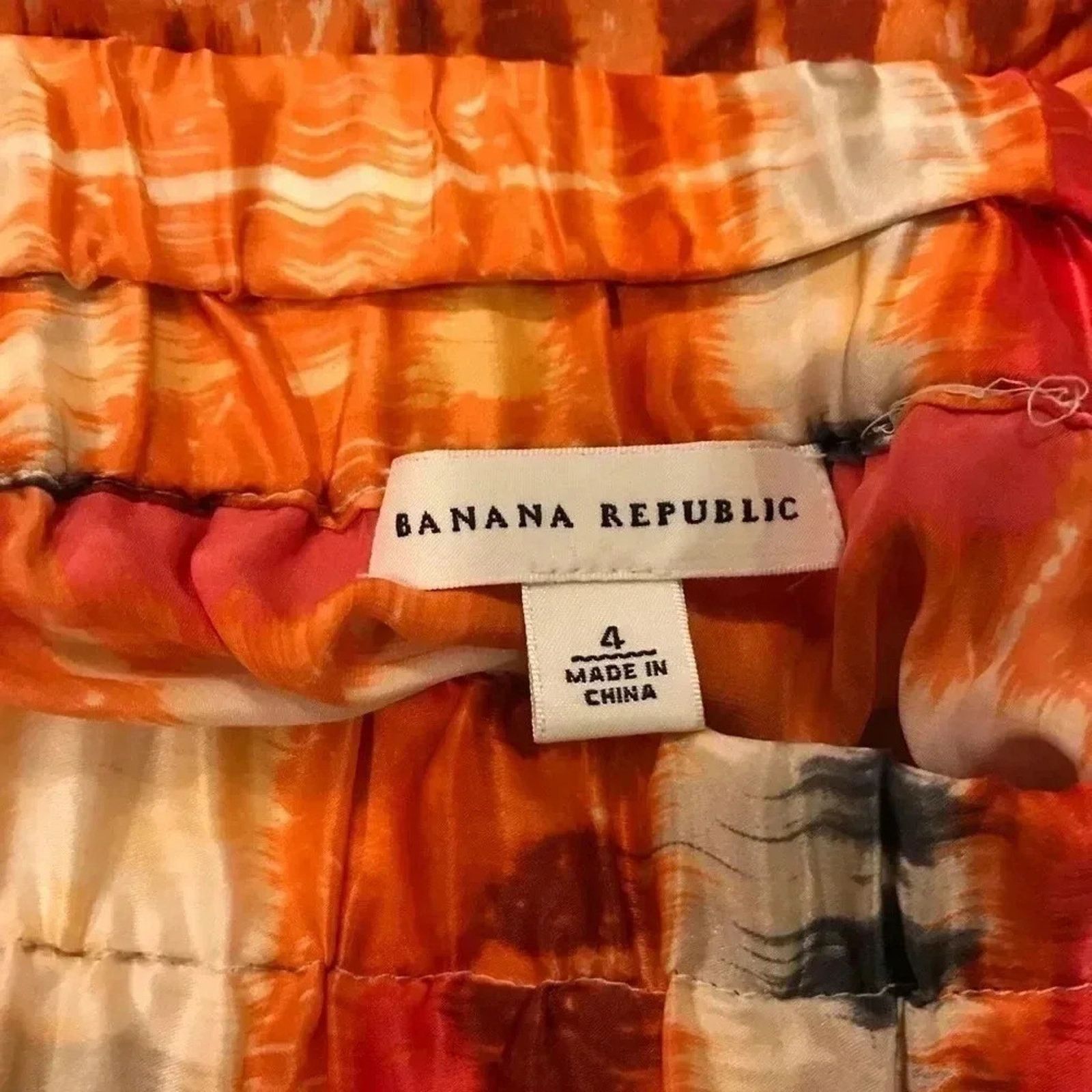 Banana Republic NWT Banana Republic Silk Tie Dye Skirt Boho Hippie sz 4 Size 27" / US 4 / IT 40 - 6 Thumbnail