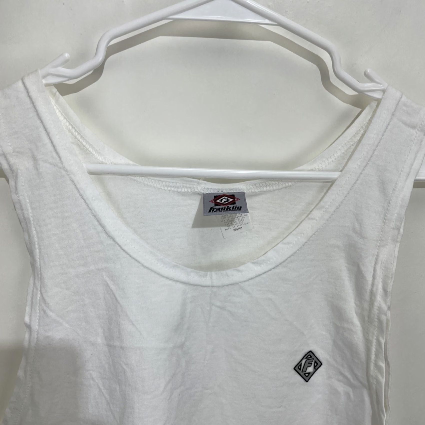 Vintage VINTAGE Franklin Sports Sleeveless Shirt Tank Top White M Medium Basketball 90s Mens Sleeveless Tank Shirt Size US M / EU 48-50 / 2 - 4 Thumbnail