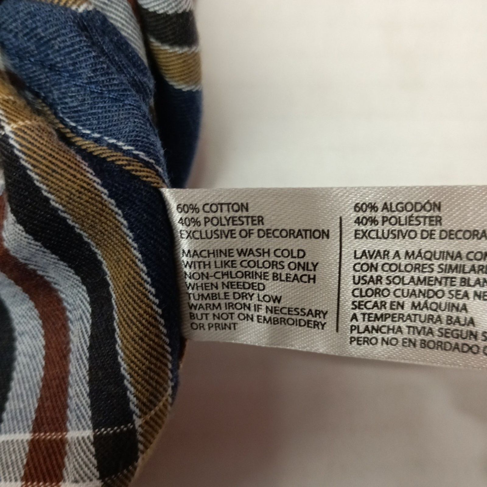 U.S. Polo Assn. U.S. Polo Assn. Button Woven Shirt Mens S Blue Heather Plaid Size US S / EU 44-46 / 1 - 7 Thumbnail