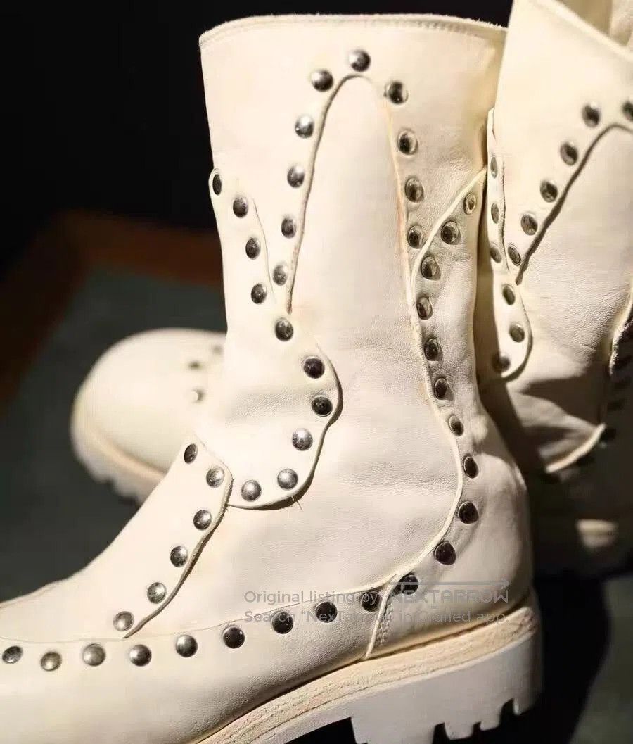 Guidi GUIDI 788V_RV Studded Ankle Boots. Size US 6 / IT 36 - 3 Thumbnail