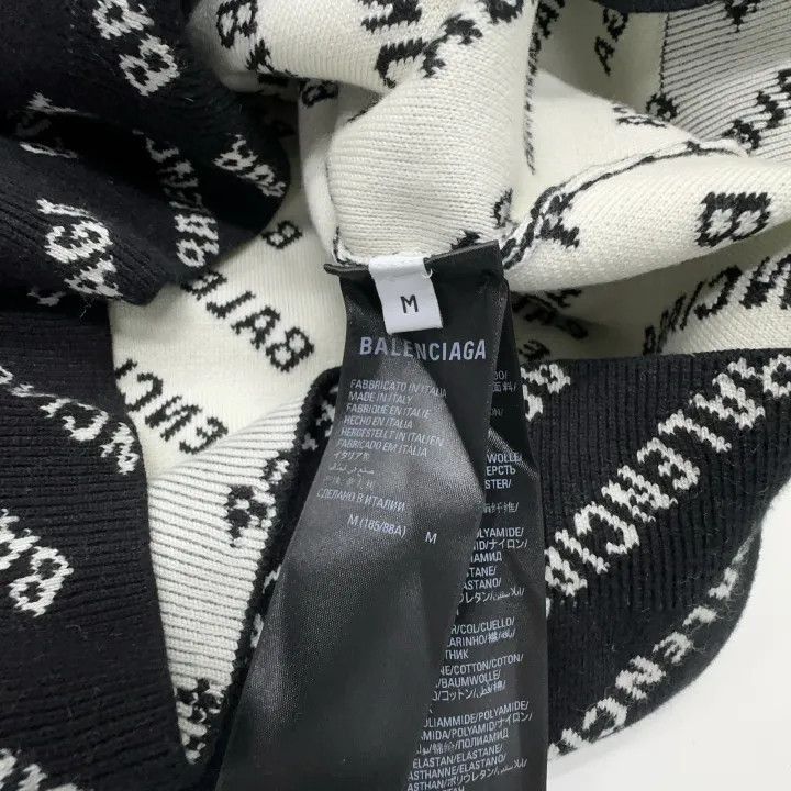 Balenciaga Balenciaga Balenciaga Black Logo Loose Fit Sweater -2507 Size US M / EU 48-50 / 2 - 6 Thumbnail