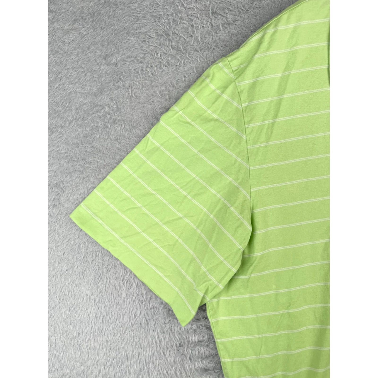 Polo Ralph Lauren VINTAGE Polo Ralph Lauren Shirt Men 2XL Green Stripe 100% Pima Cotton Polo Shirt Men Slim Fit Short Sleeve Read Size US XXL / EU 58 / 5 - 3 Thumbnail