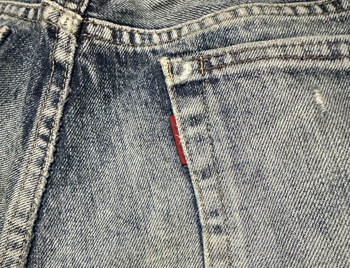 Edwin Vintage Edwin 504 Straight Leg Jeans Distressed Size US 31 - 6 Thumbnail