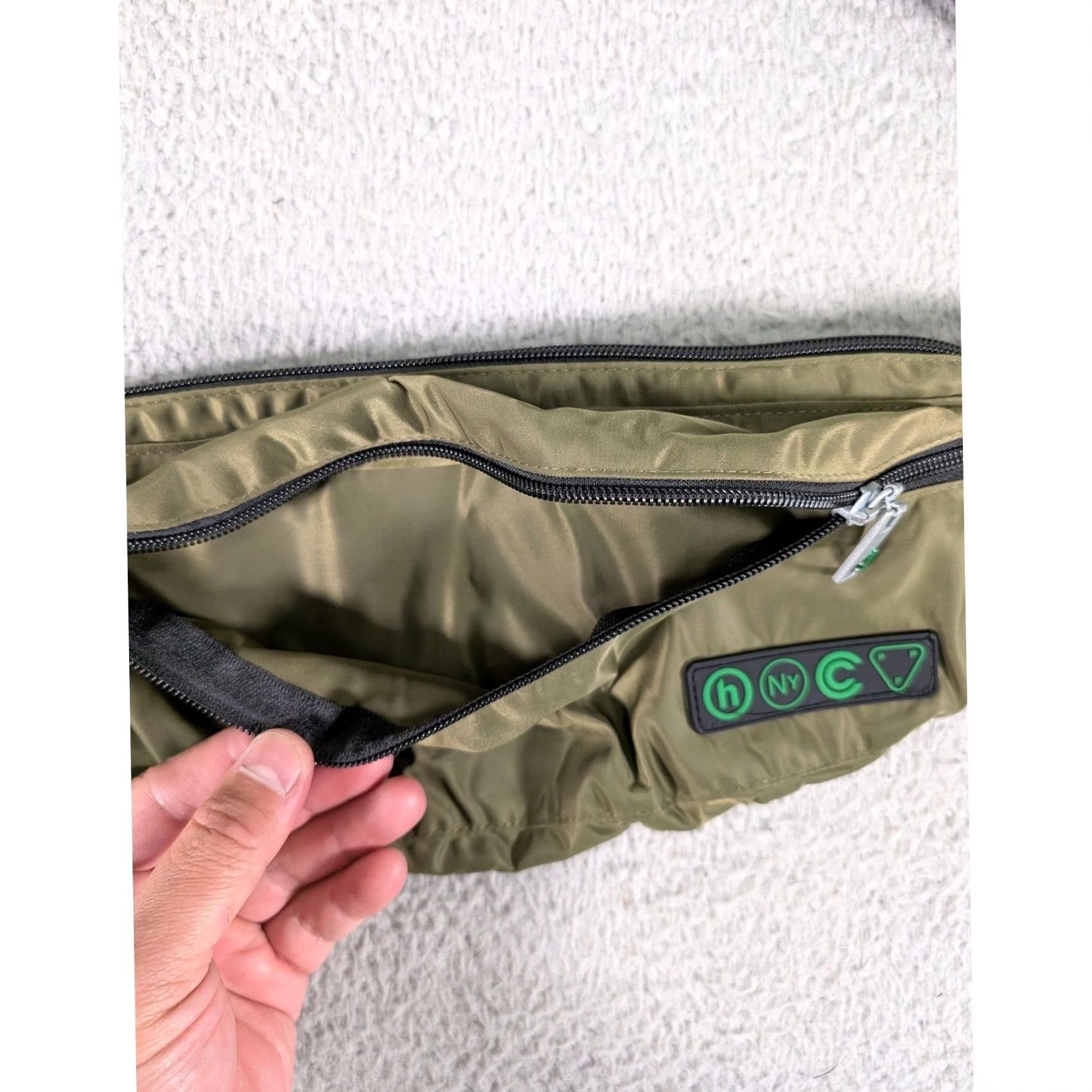 Vintage Hidden NY Shotta Bag V2 Olive Waist Pack Mens One Size Adjustable Travel Hiking Bag Style Belt Bag & Fanny Pack Green Size ONE SIZE - 4 Thumbnail