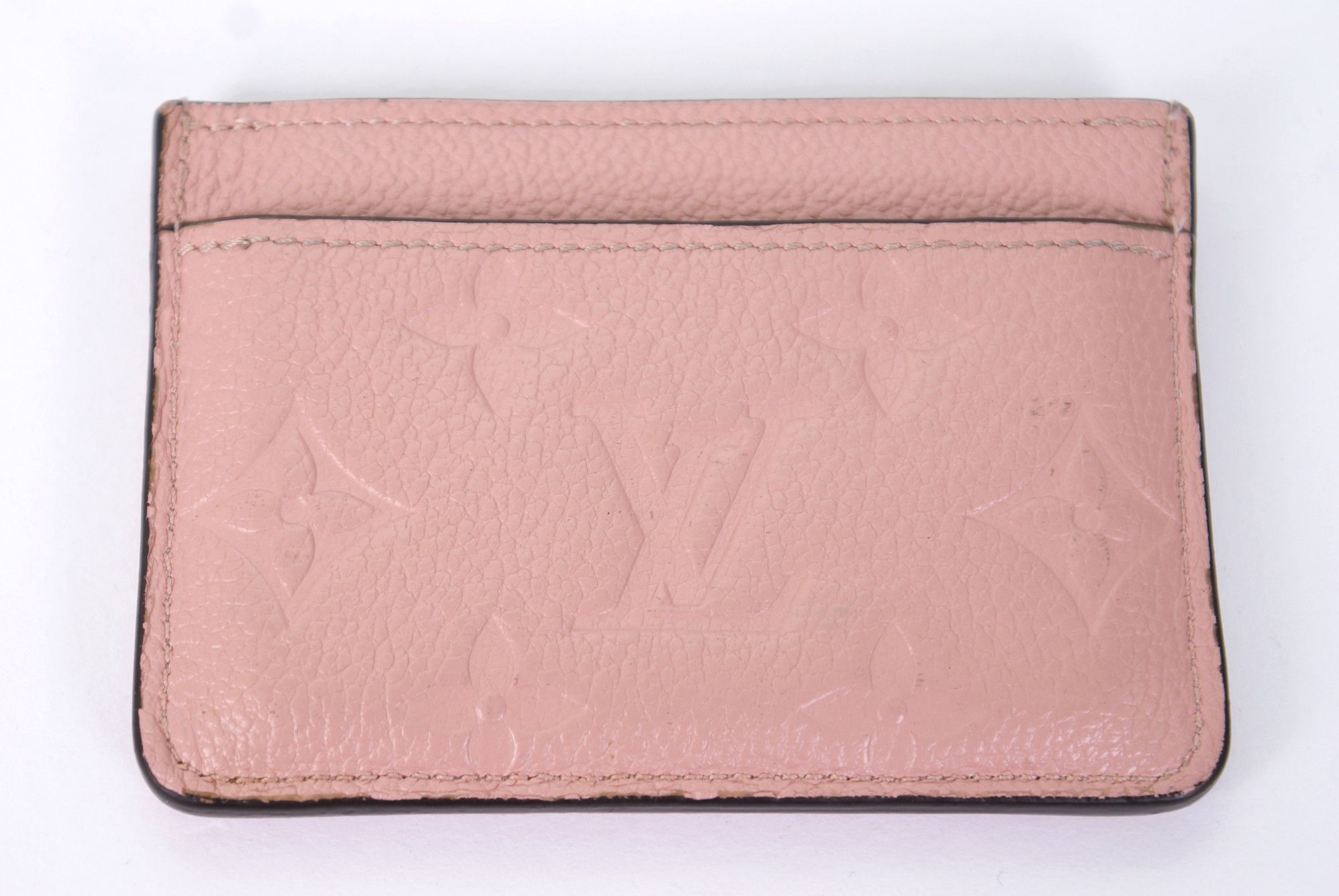 Louis Vuitton Louis Vuitton Monogram Empreinte Leather Card Holder Rose Size ONE SIZE - 9 Thumbnail