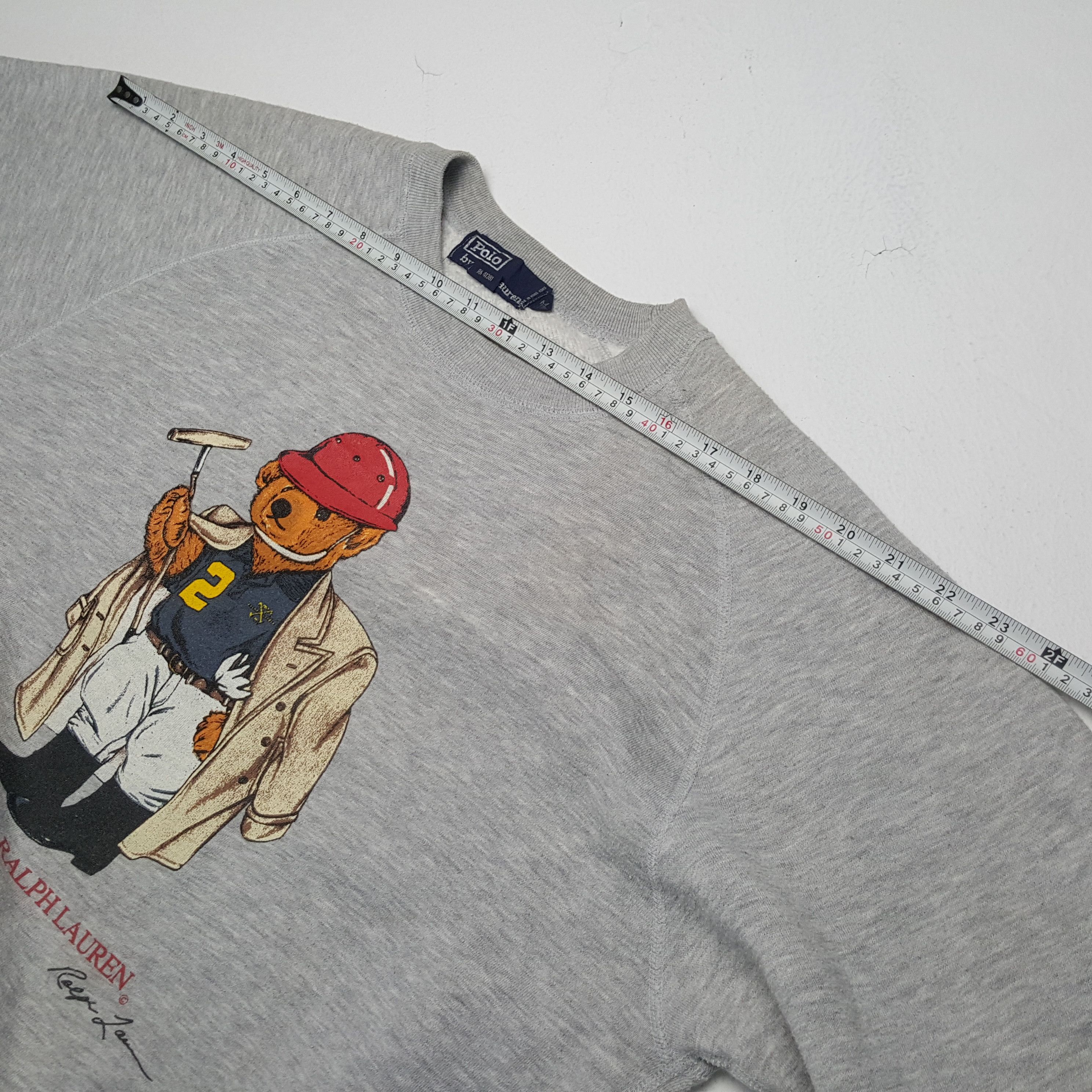 Polo Ralph Lauren × Vintage Vintage POLO BEAR by Ralph Lauren Luxury Brand Sweatshirts Size US M / EU 48-50 / 2 - 4 Thumbnail