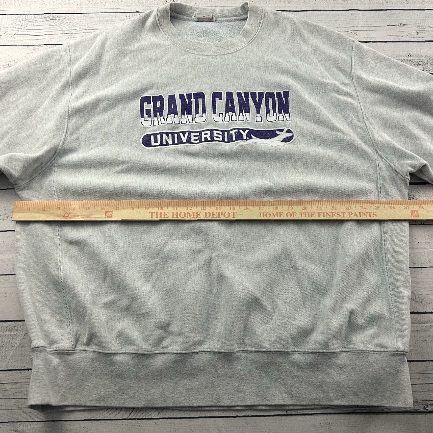 Champion VINTAGE Champion Sweatshirt Grand Canyon University Reverse Weave Crewneck Gray 2XL Mens Reversible Winter 90s Fans Size US XXL / EU 58 / 5 - 6 Thumbnail