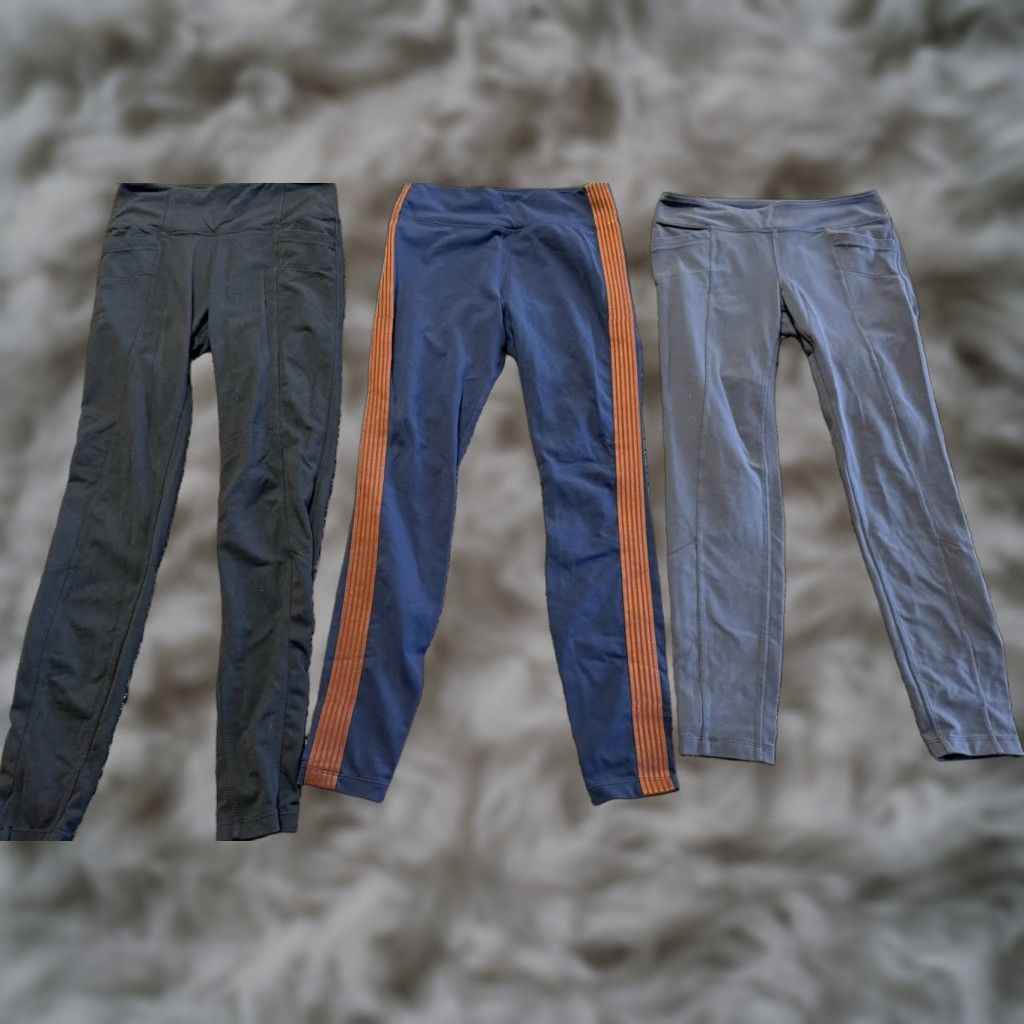 Athleta Leggings Women's Size S Multicolor Lot 3 Workout Pants 3281