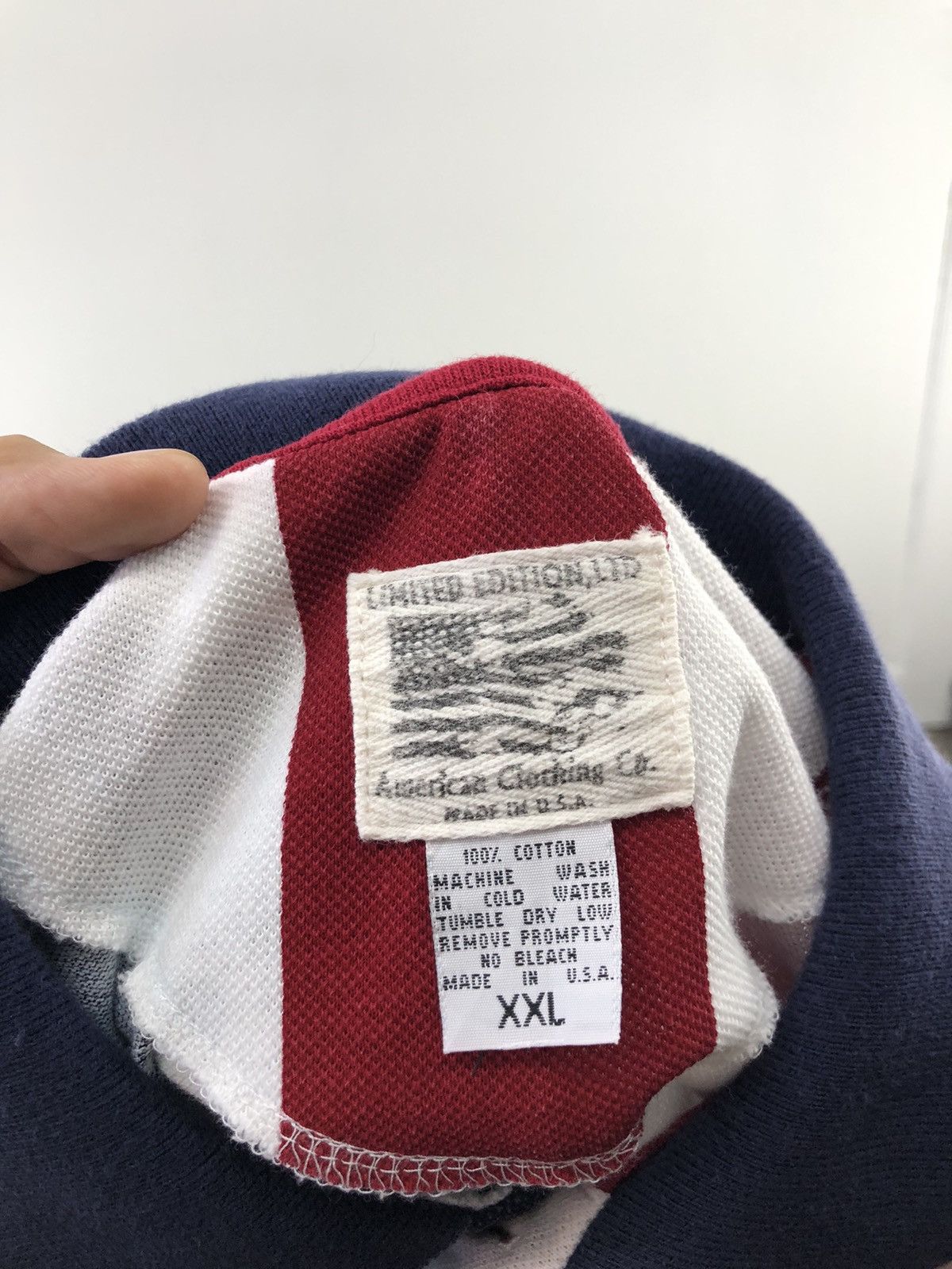 Vintage Vintage America Flag Polo Shirt Size US XXL / EU 58 / 5 - 14 Thumbnail