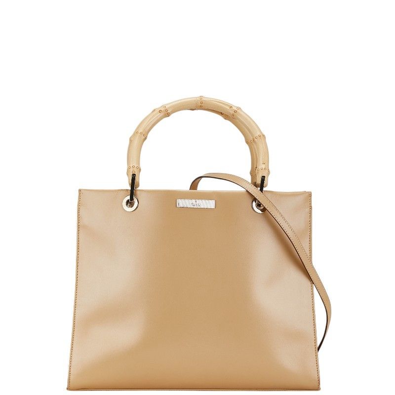 Gucci Gucci Gucci Bamboo Leather 2way Bag Leather Shoulder Bag 002 1016 200047 Size ONE SIZE - 1 Thumbnail