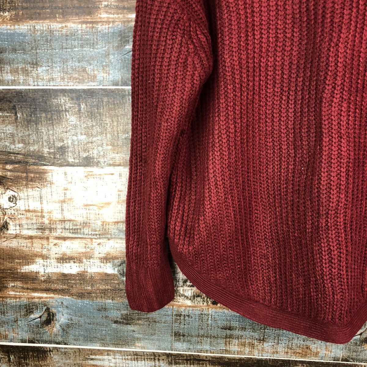 GU × Homespun Knitwear GU japan vintage Maroon Knitwear #A1740 Size S / US 4 / IT 40 - 7 Thumbnail
