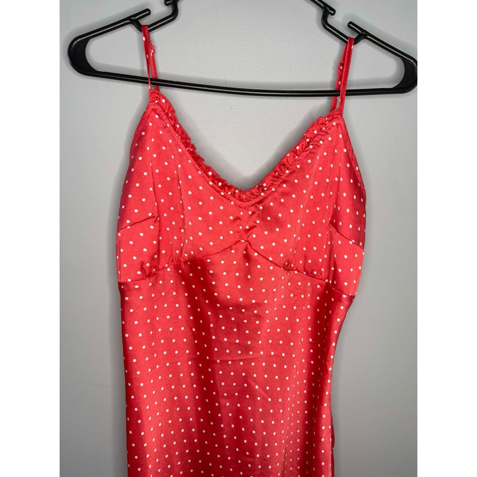Other Japna Polka Dot Sleeveless V-Neck Midi Slip Dress Red M Size M / US 6-8 / IT 42-44 - 3 Thumbnail