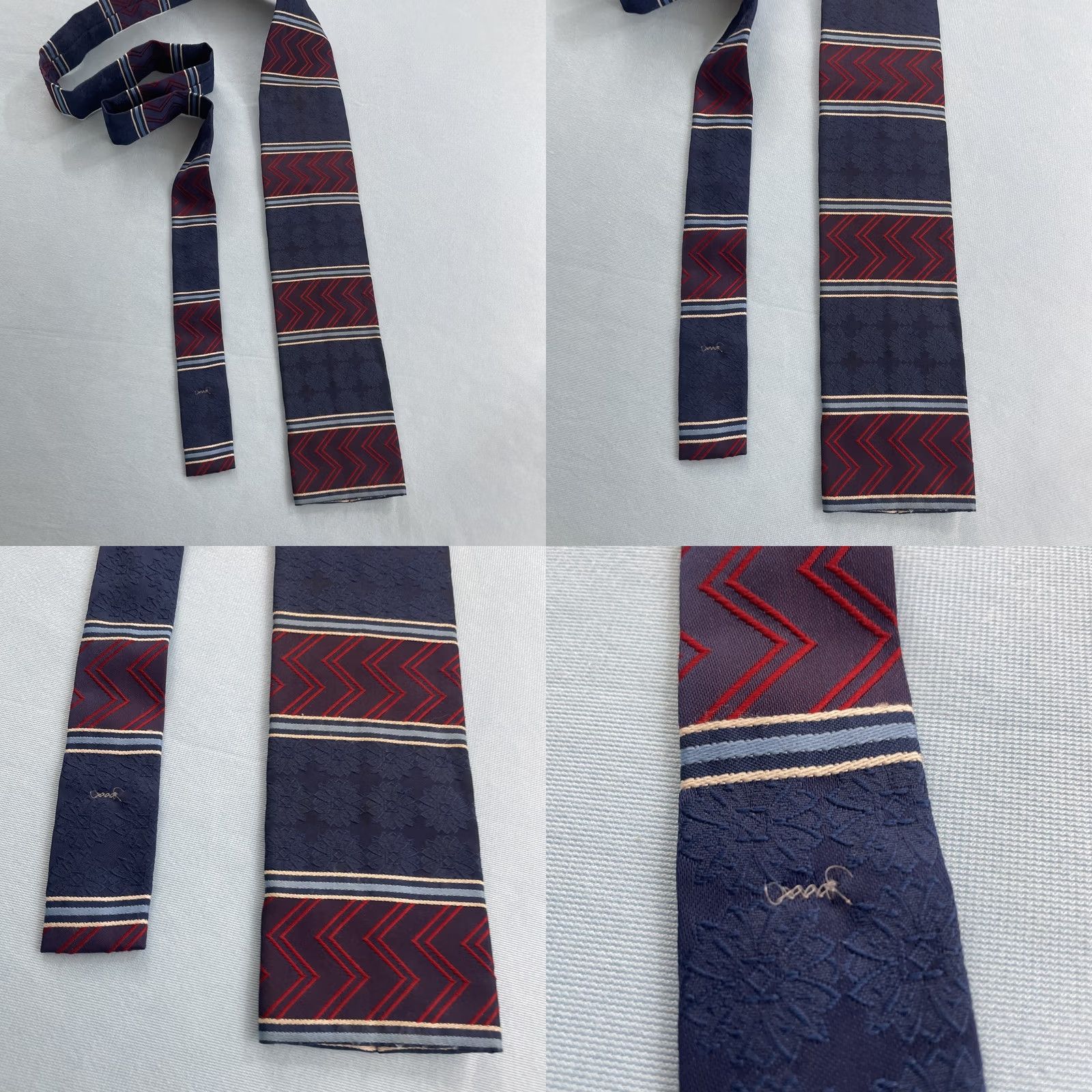 MCM Vtg 60s Ernst Square End NeckTie Union Mod MCM Aztec Patriot Red White Blue 3x54 Capsule Necktie Size ONE SIZE - 11 Thumbnail