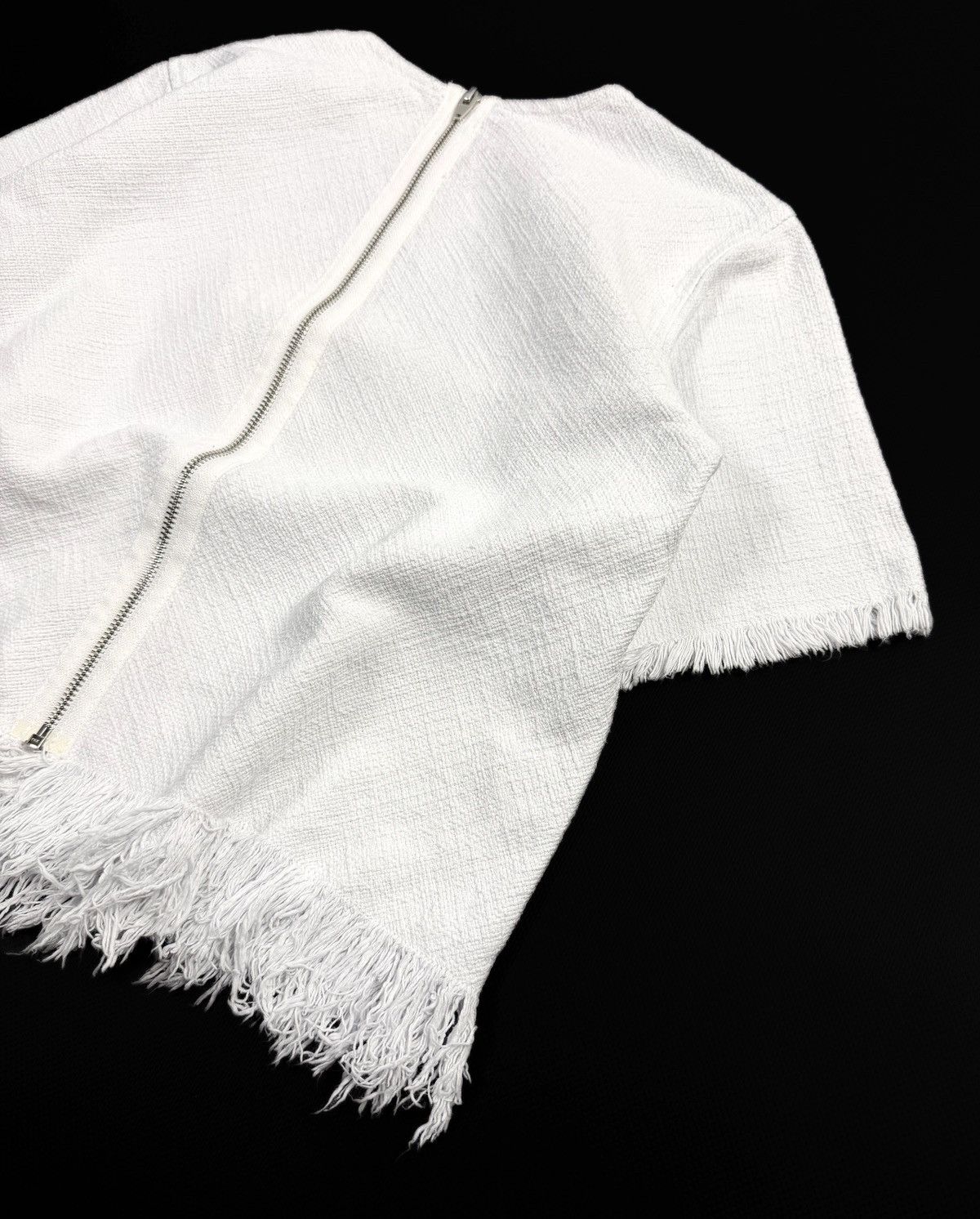 Alexander Wang Alexander Wang Archive Frayed Burlap Crop Top Designer Rare Size S / US 4 / IT 40 - 7 Thumbnail