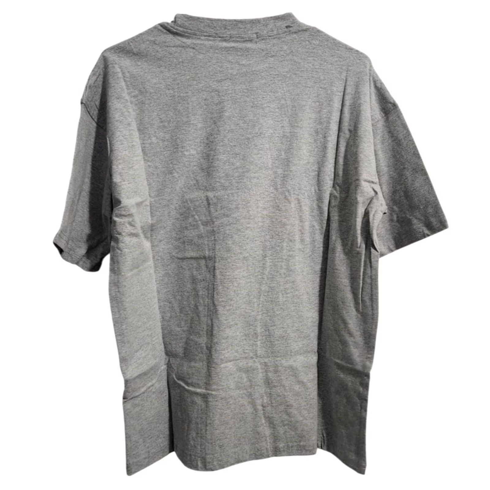 PrettyLittleThing PrettyLittleThing Womens T-Shirt Gray Short Sleeve Crew Neck Oversized Size 2 Top Size XS / US 0-2 / IT 36-38 - 2 Thumbnail