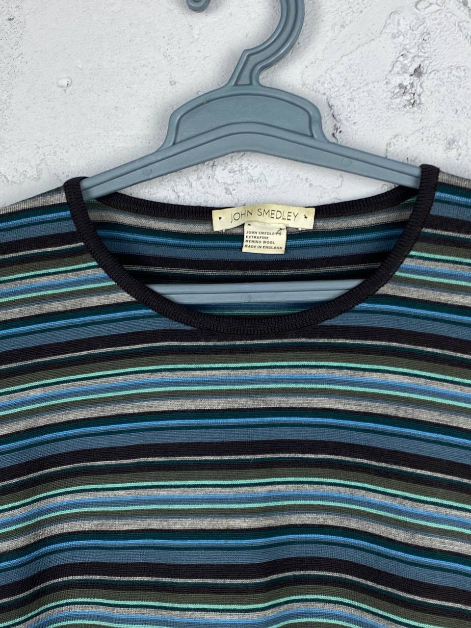 John Smedley John Smadley New Zealand Merino Wool Knit Striped Sweater Size US M / EU 48-50 / 2 - 4 Thumbnail