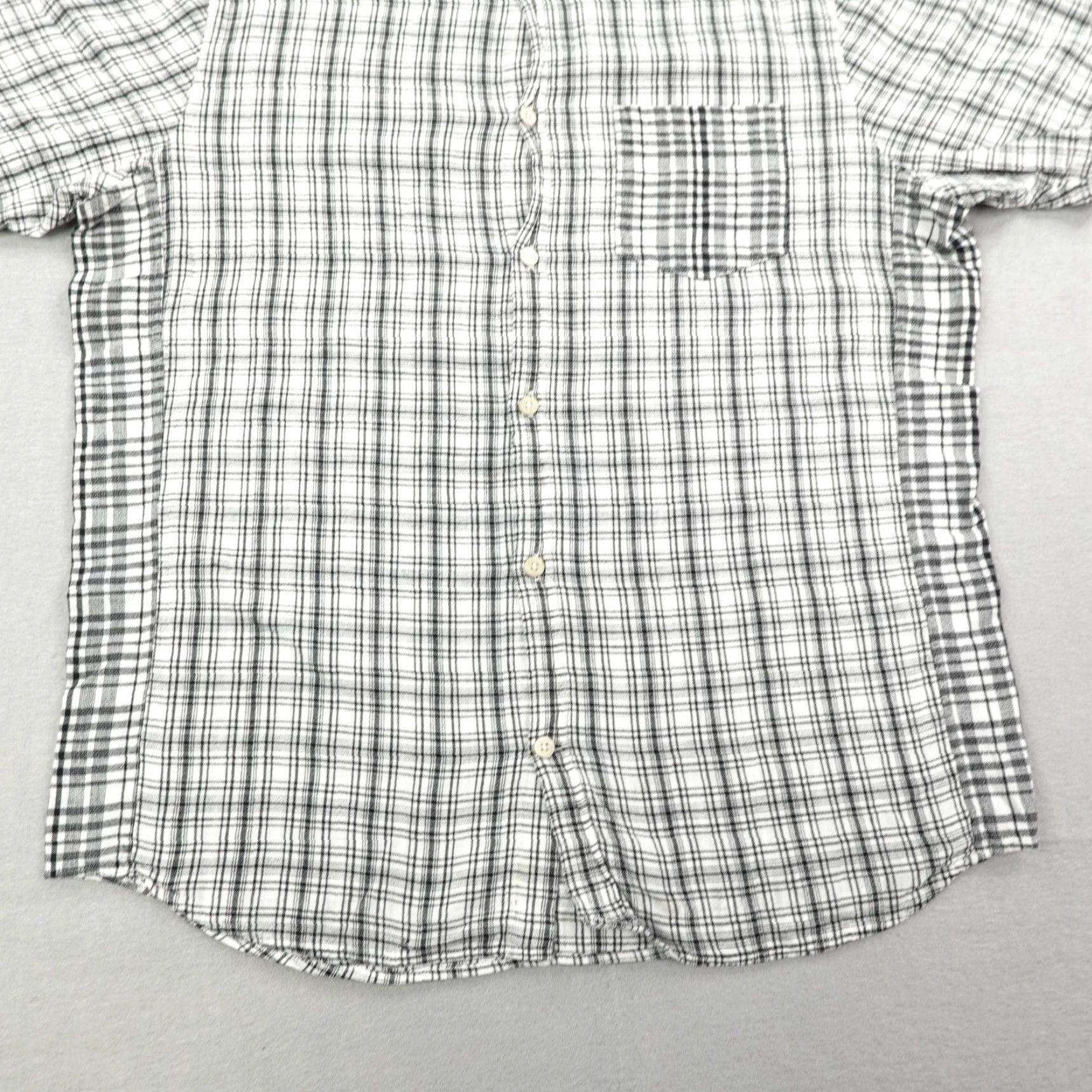 Norse Projects Norse Projects Shirt Mens Large Blue Gray Plaid Cotton Linen Blend Casual Summer Short Sleeve Button-Up Size US L / EU 52-54 / 3 - 4 Thumbnail