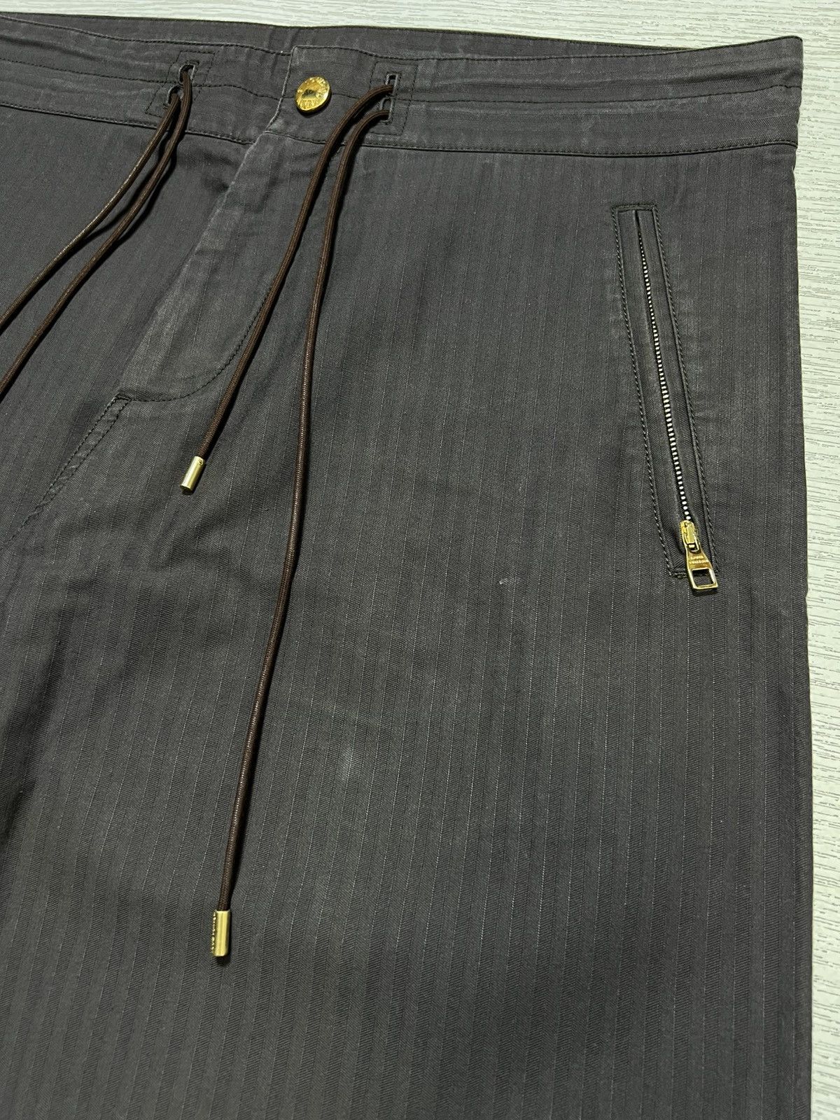 Louis Vuitton Louis Vuitton - Herringbone Stripe Wide Leg Easy Pants Size US 36 / EU 52 - 6 Thumbnail