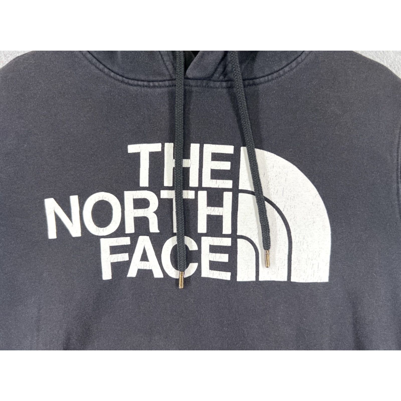 The North Face The North Face Hoodie Adult Medium Gray White Pullover Cotton Blend Sweatshirt Crew Neck Logo Hooded All Seasons Regular Men Size US M / EU 48-50 / 2 - 6 Thumbnail