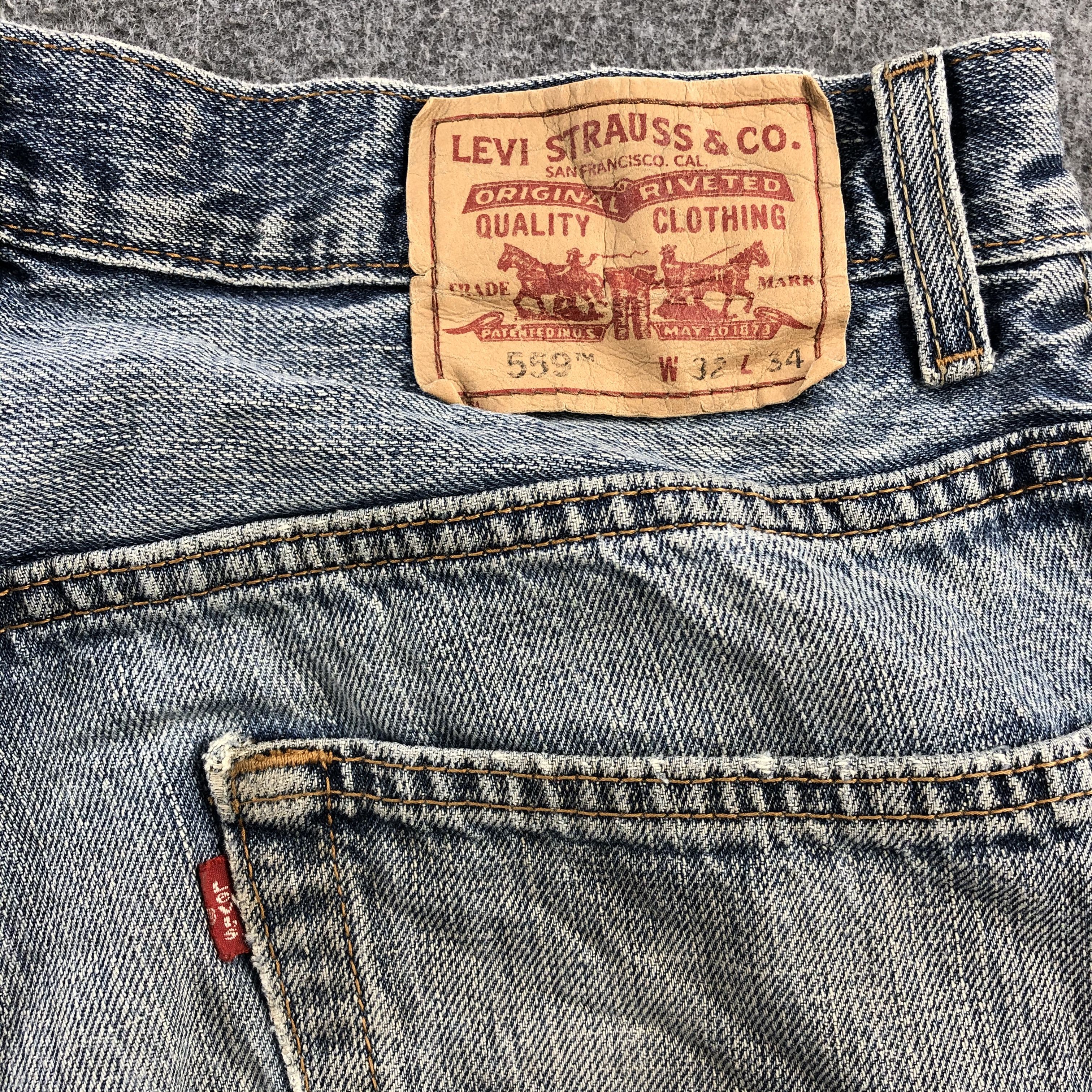Levi's Vintage Distress Levis 559 Jeans-JM1134 Size US 34 / EU 50 - 6 Thumbnail