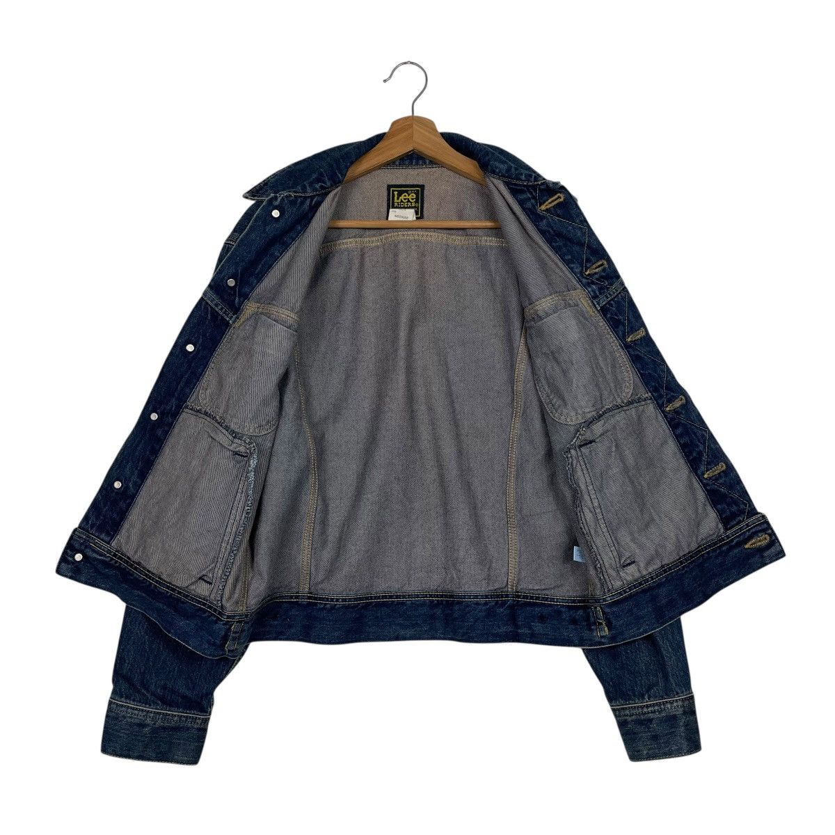 Lee Vintage 70s Lee Rider Denim Trucker Jacket Size US S / EU 44-46 / 1 - 11 Thumbnail