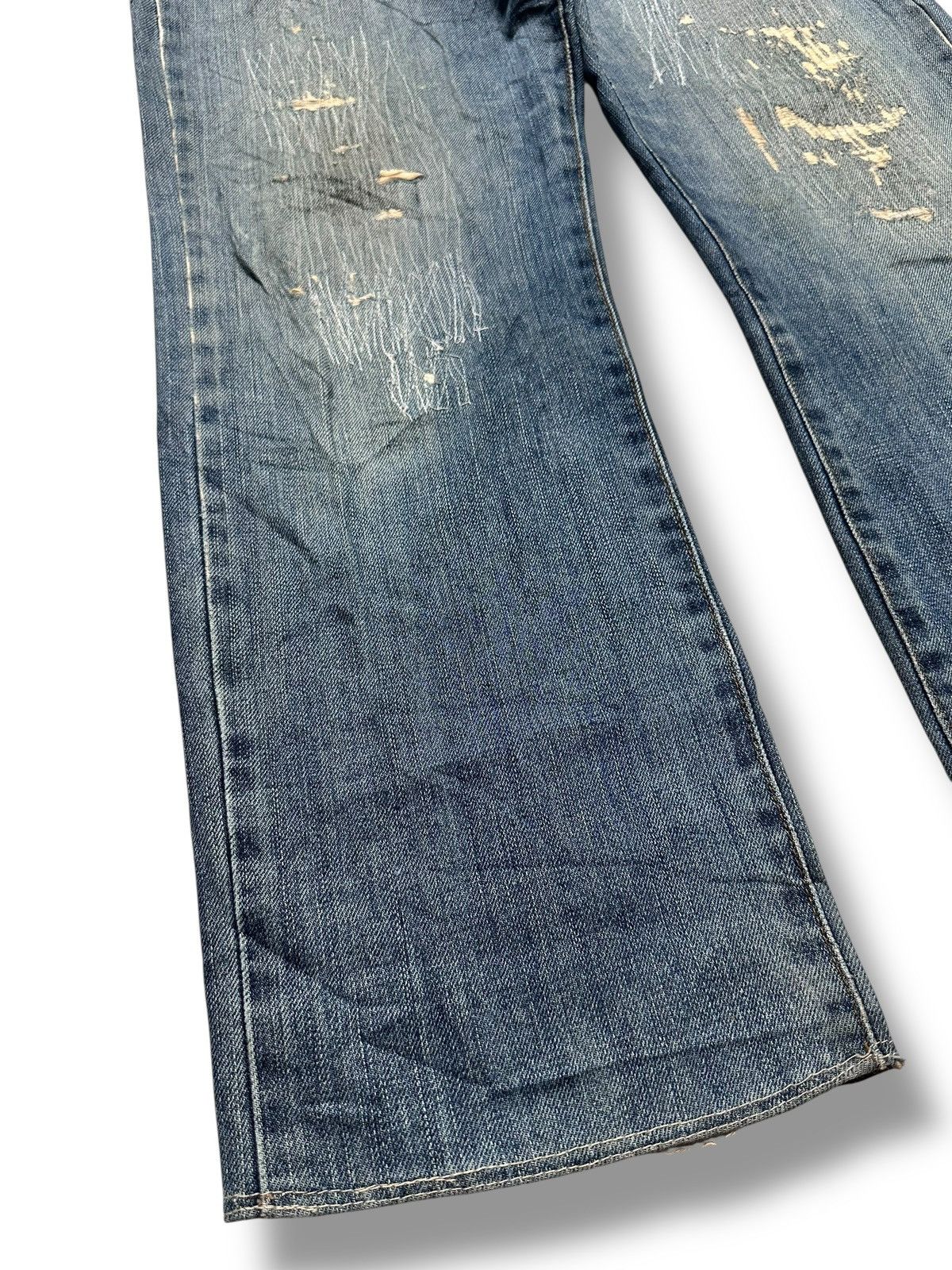 Edwin Vintage Edwin Straight Leg Japan Denim Distressed Light Wash Size US 32 / EU 48 - 13 Thumbnail