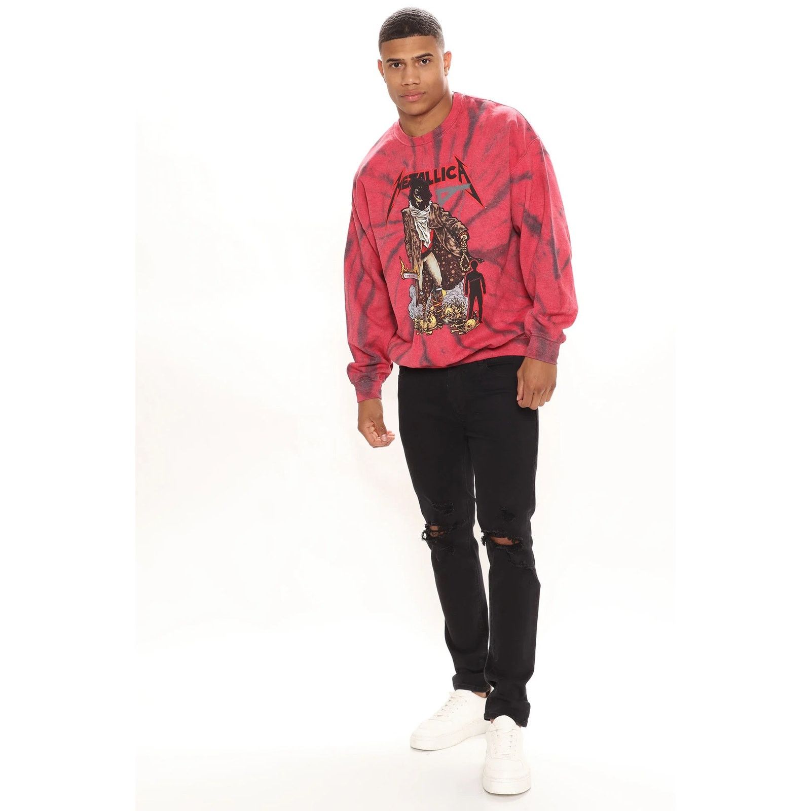 Metallica Metallica Men's Sweatshirt The Unforgiven Tie Dye Crewneck Size US XL / EU 56 / 4 - 5 Thumbnail