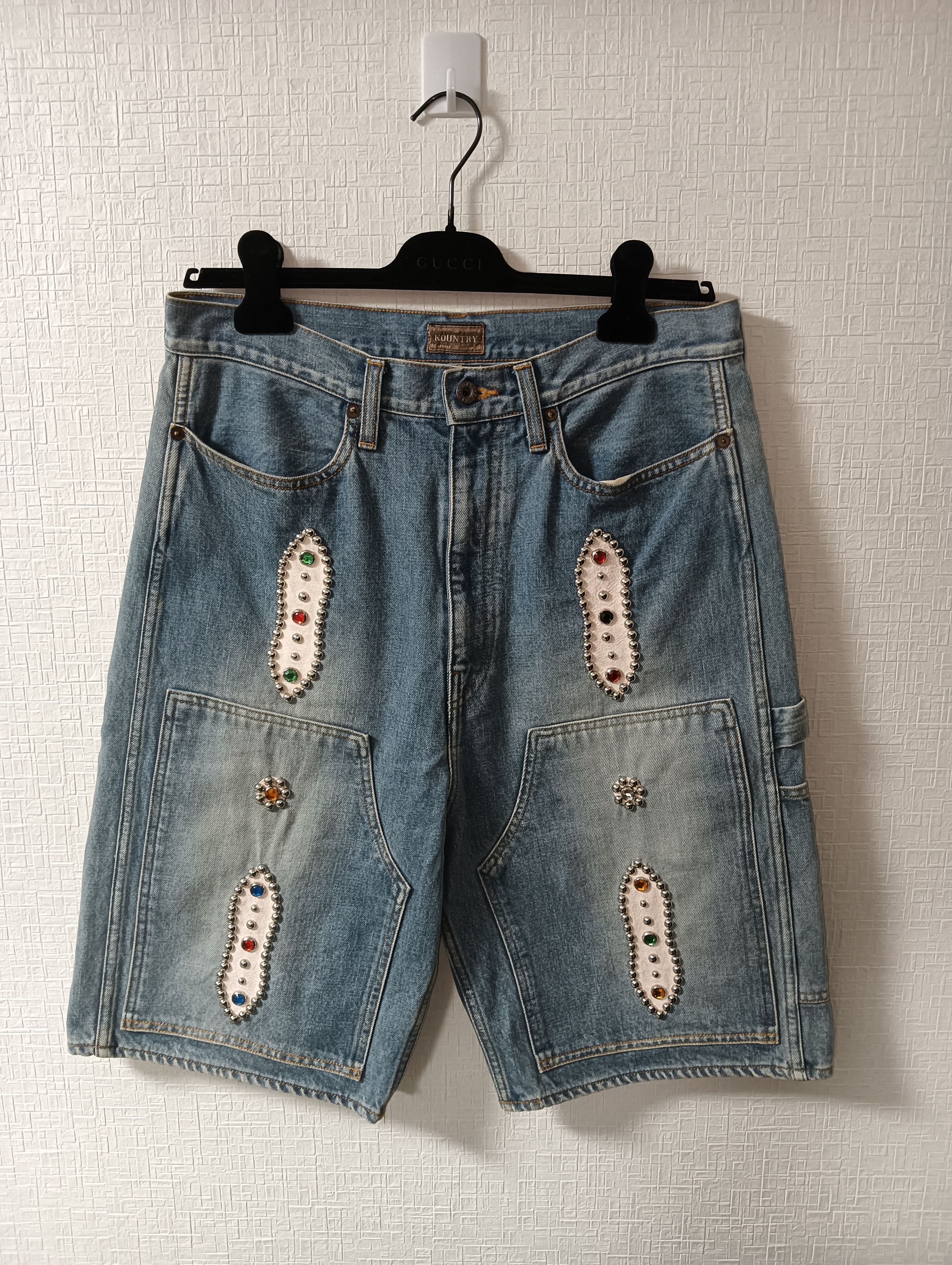Kapital Jean Shorts Stud | Grailed