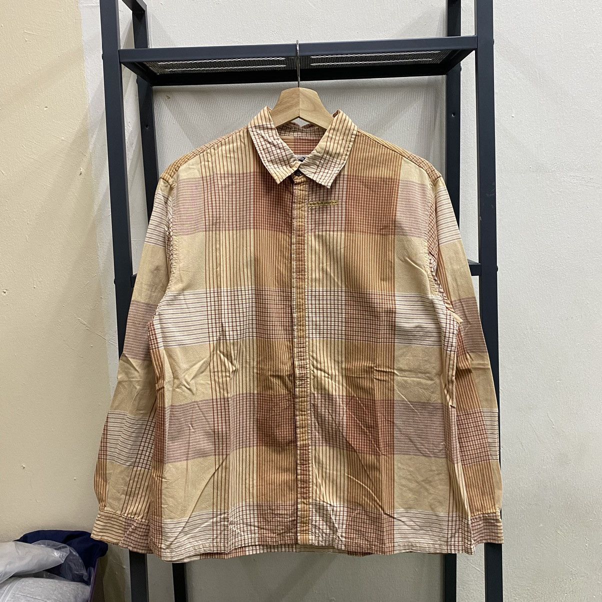 Hai Sporting Gear HAI SPORTING GEAR BY ISSEY MIYAKE CHECKED BUTTON SHIRT Size US M / EU 48-50 / 2 - 1 Thumbnail