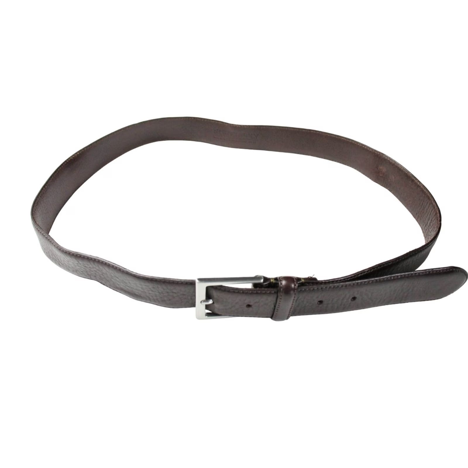 Suitsupply SUITSUPPLY Belt Men's 95/38 Brown Genuine Leather Adjustable Square Buckle Size ONE SIZE - 2 Thumbnail