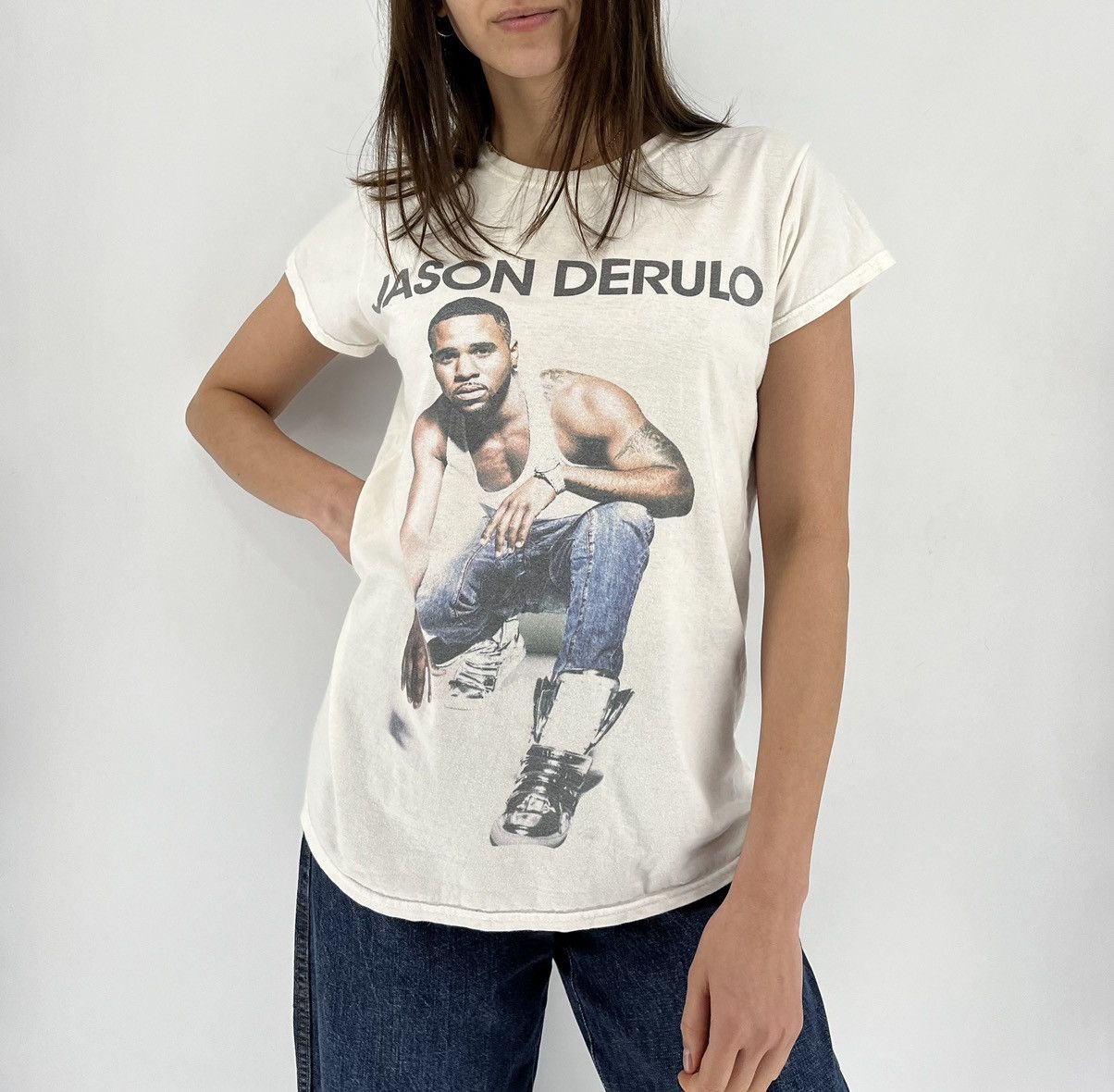 Band Tees Vintage Womens Jason Derulo T-shirt Tattoo World Tour Size Size L / US 10 / IT 46 - 1 Thumbnail