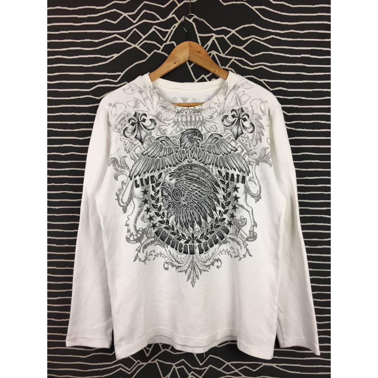 Japanese Brand Prepotente American Legend Phoenix Graphic Waffle Knit Tee Size US M / EU 48-50 / 2 - 1 Thumbnail