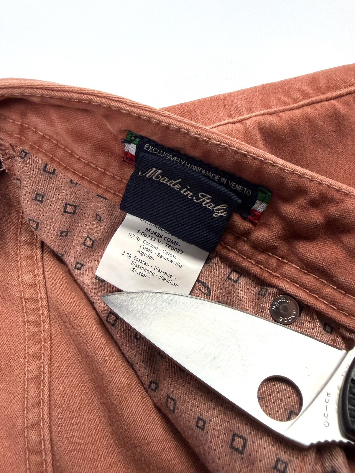 Jacob Cohen Luxury Jacob Cohen Velour Pants Peach Men’s 37 XL Vintage Size US 37 - 15 Thumbnail